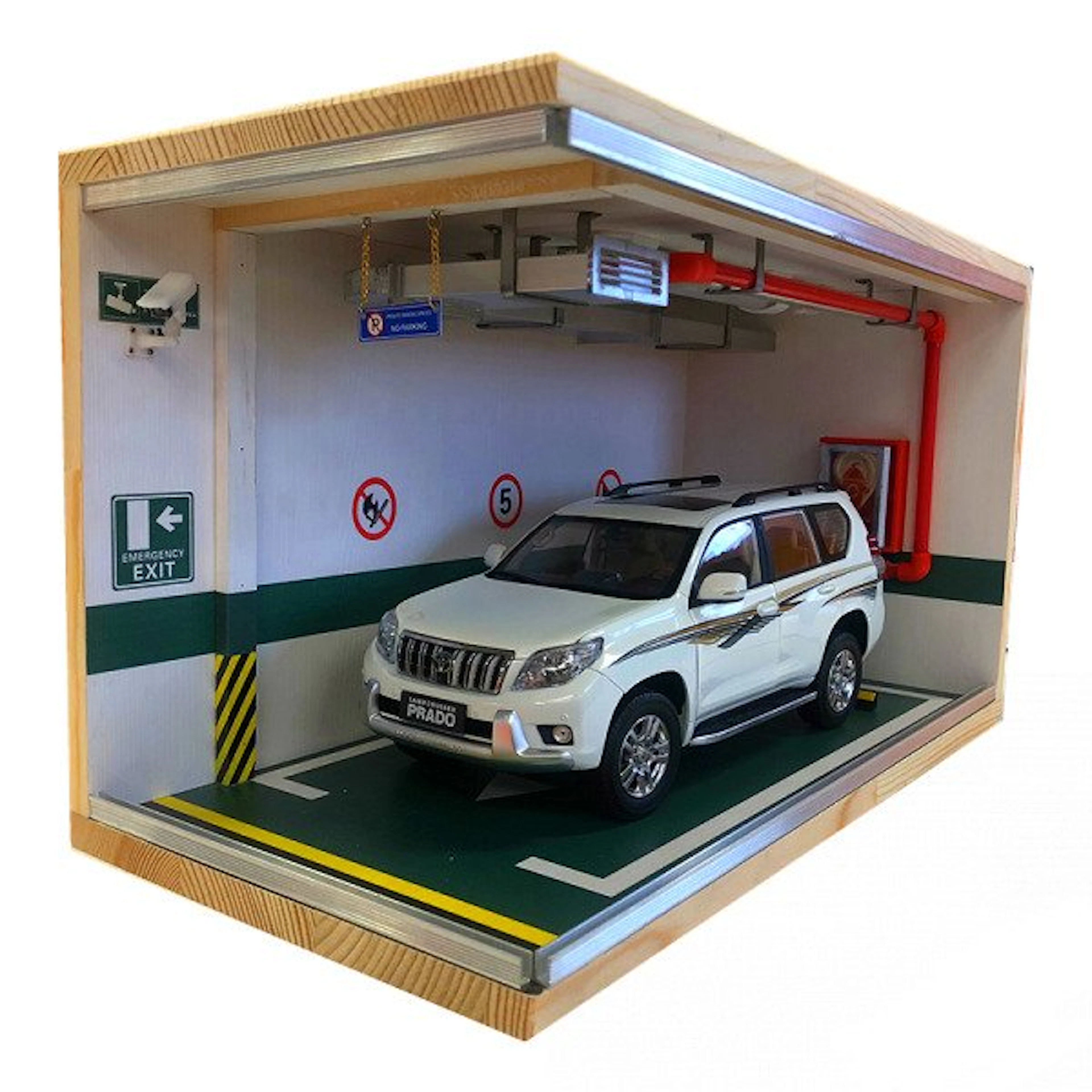Garage Diorama 1:18 - Model car - Parking Diorama (Incl