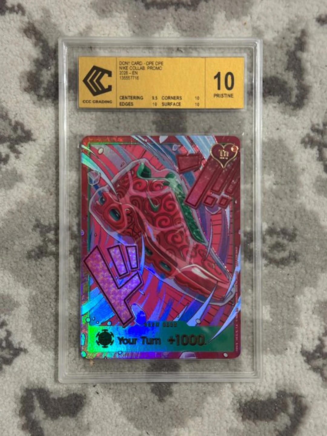 Bandai Graded card - One Piece - aut Promo card - CCC Pristine 10