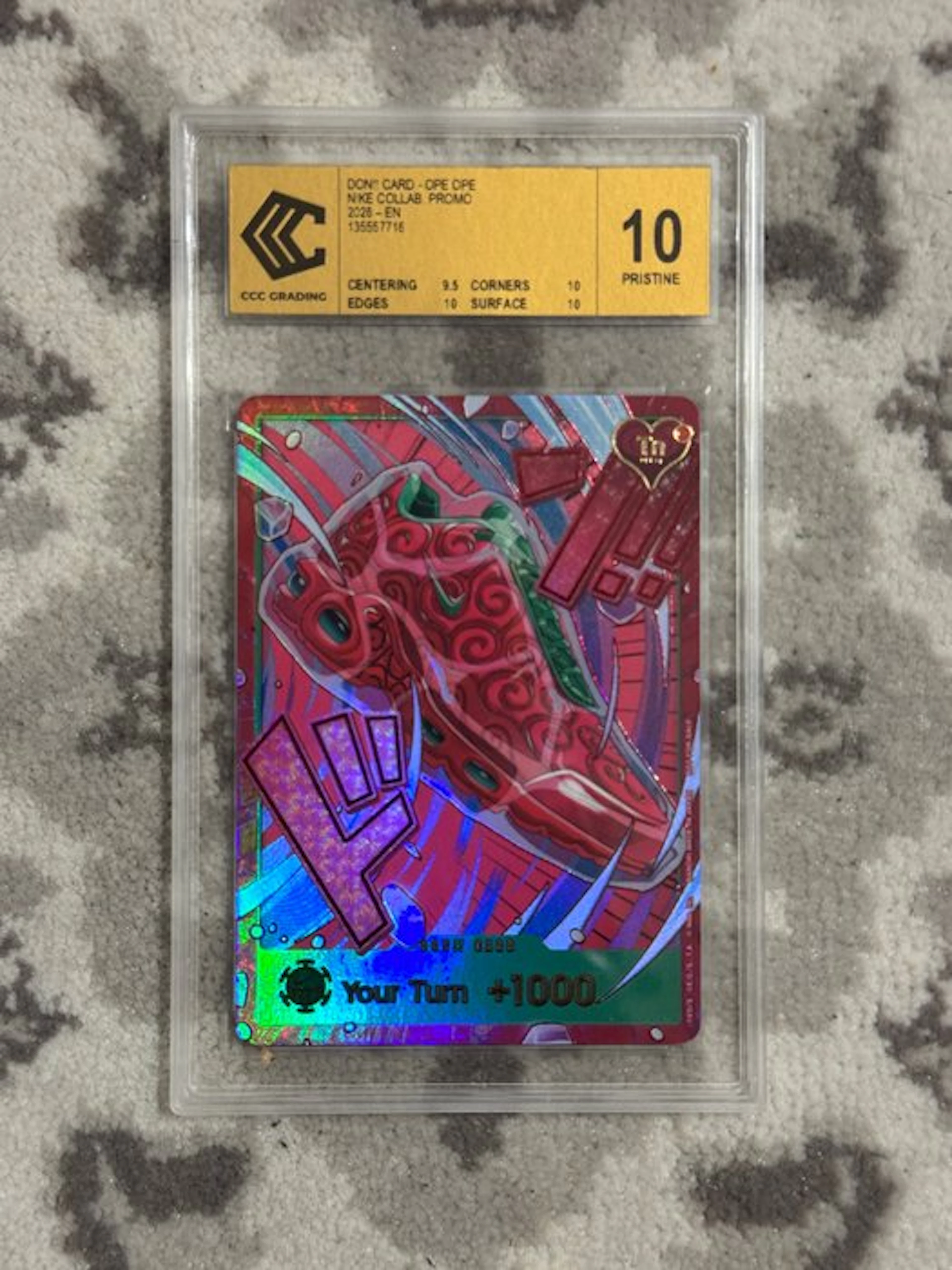 Bandai Graded card - One Piece - aut Promo card - CCC Pristine 10