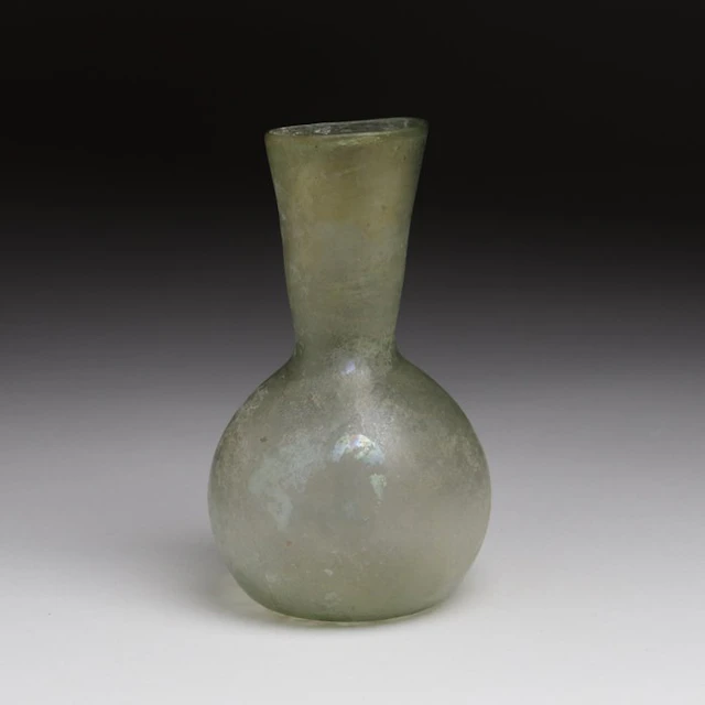 Ancient Roman Glass Vial - 114 mm