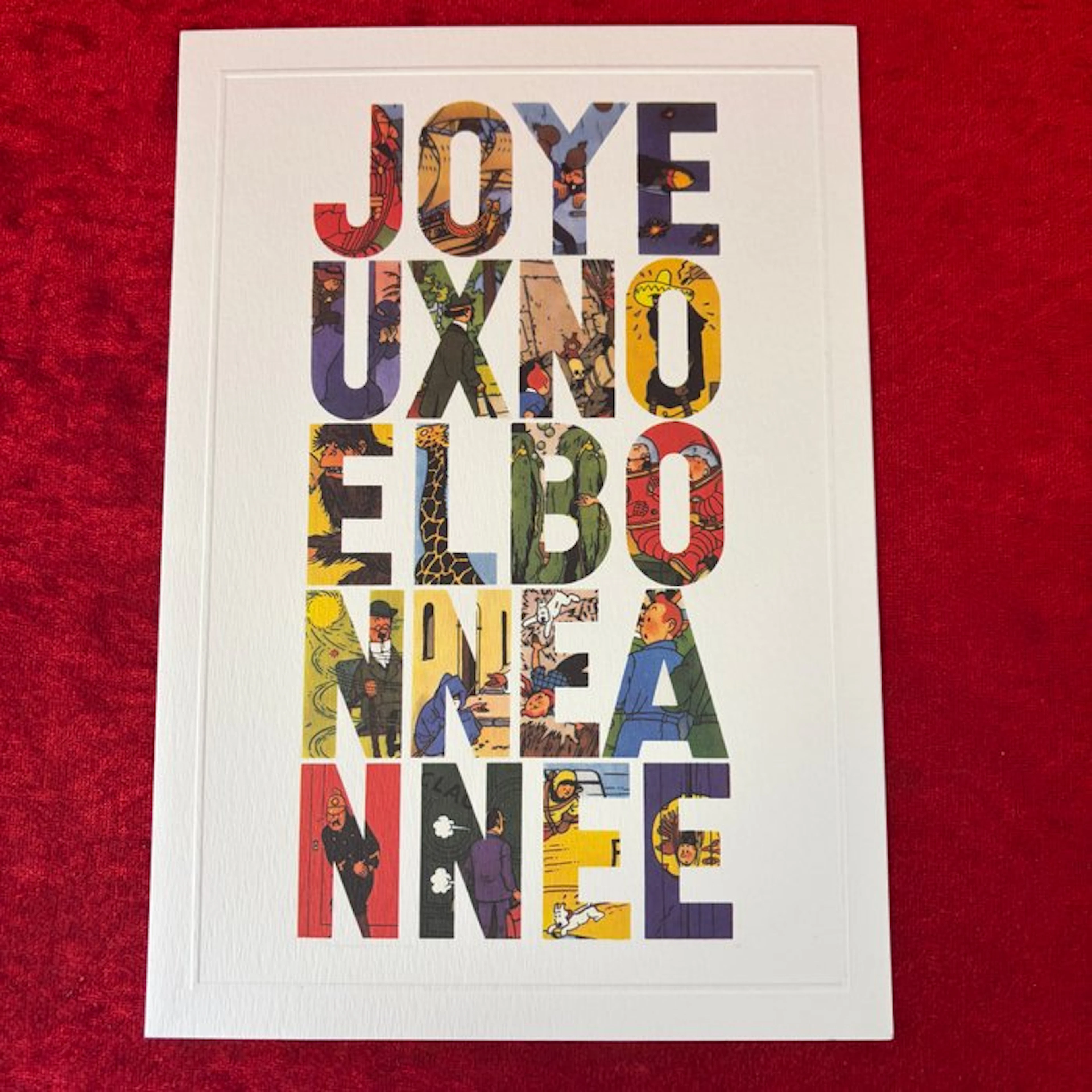Kuifje Kerstwens - joyeux noel bonne annee - 1 greeting...
