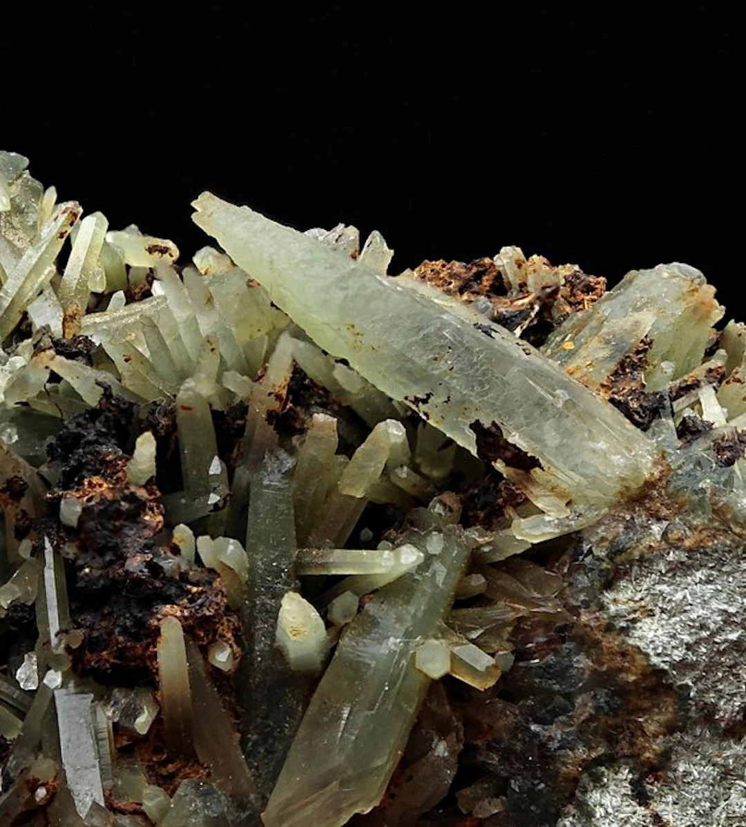 Extremely rare green prase quartz