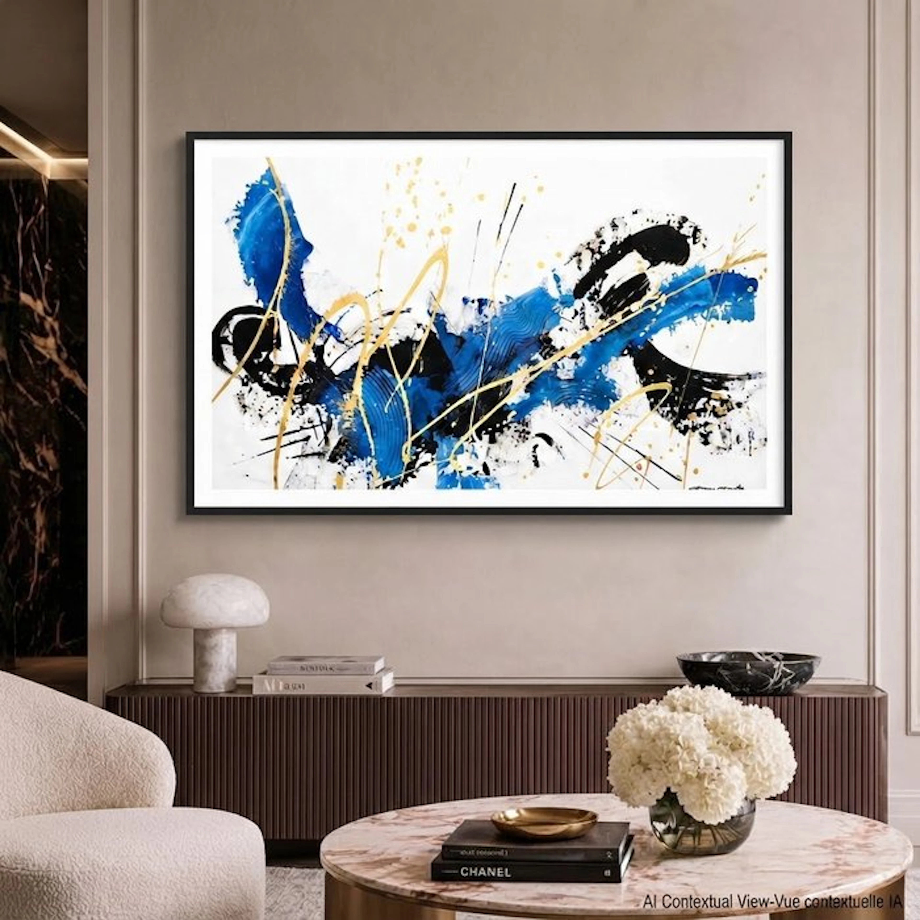 Dam Domido - NO RESERVE PRICE - Blue dream - 160 x 90 cm - White background