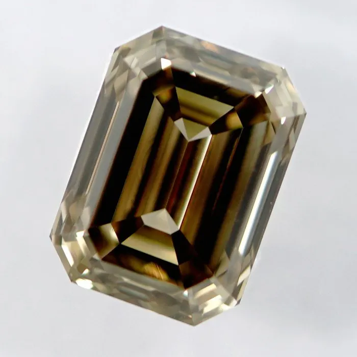1 pcs Diamond (Natural coloured) - 0.91 ct - Emerald...
