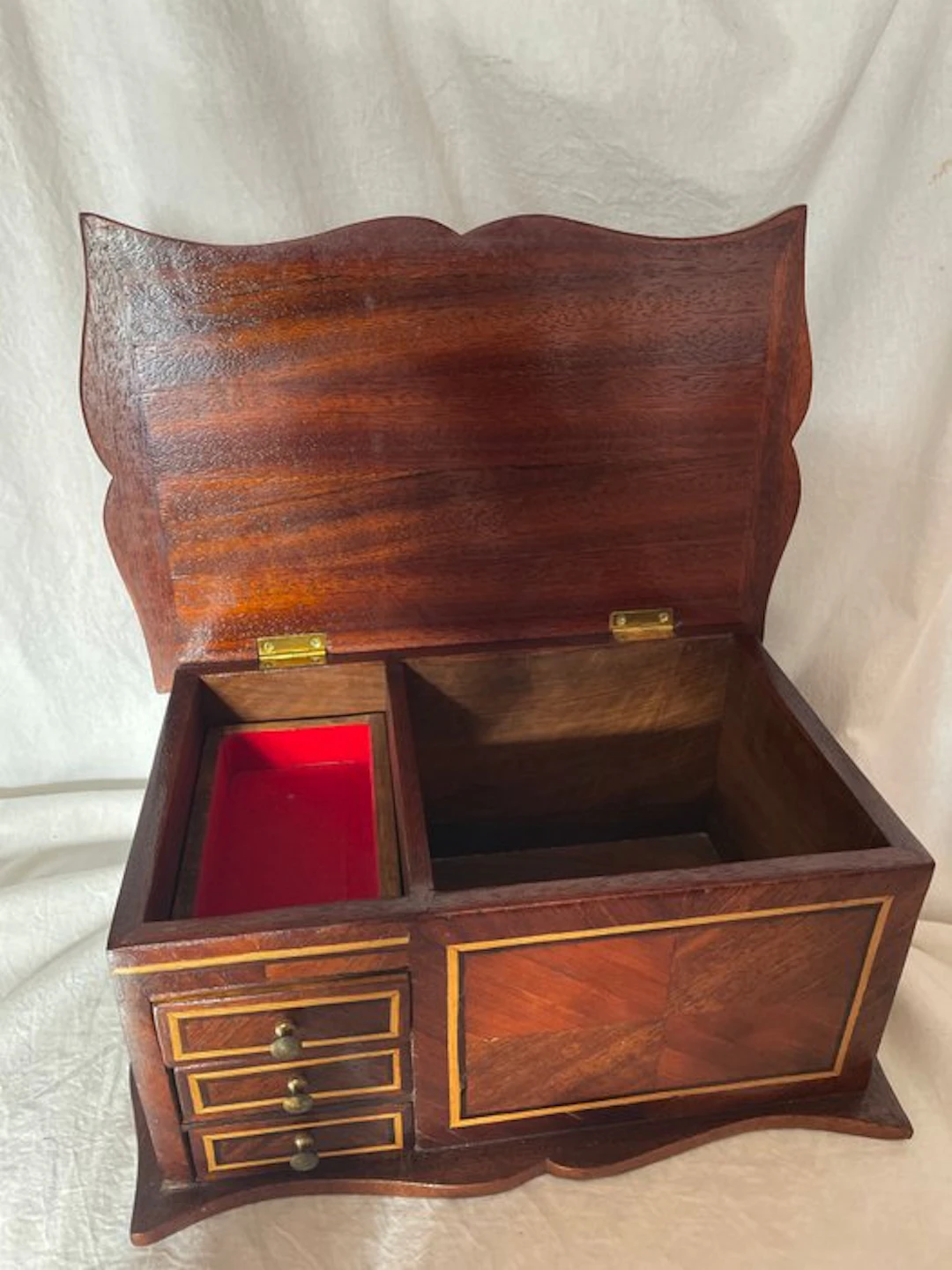Jewellery box - Splendid jewelry box 37x23.5x16.5 cm - Marquetry wood