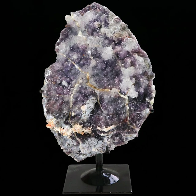 Rose Flower Amethyst - Interior Piece - 34x20x11 cm- 1.95 kg