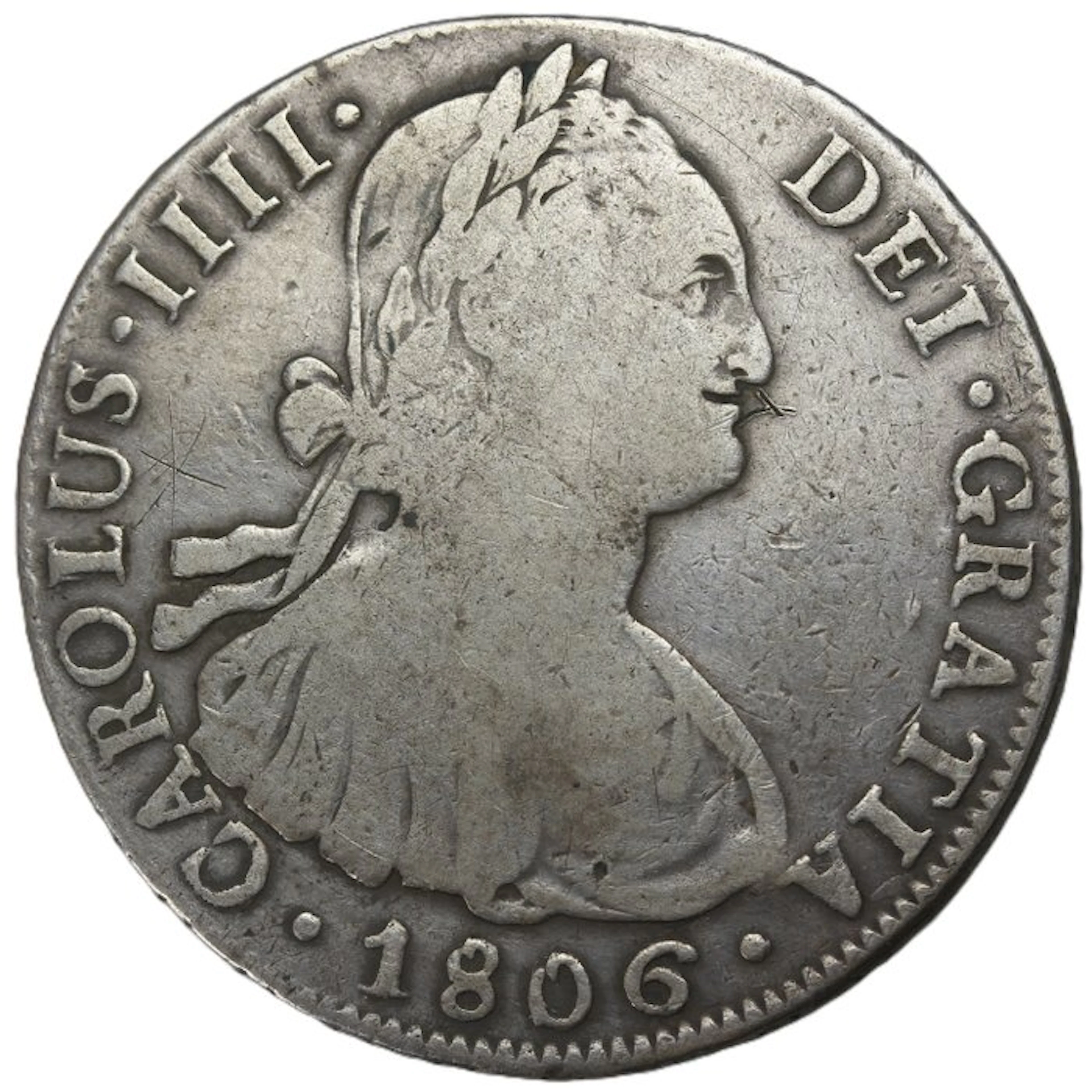 Spain. Carlos IV. 8 Reales 1806 Potosí PJ (No reserve price)
