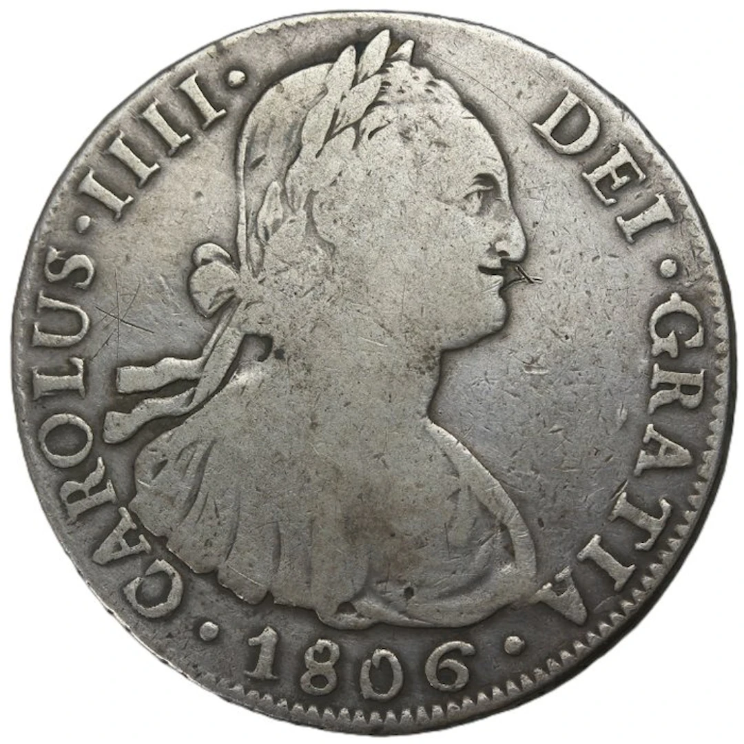 Spain. Carlos IV. 8 Reales 1806 Potosí PJ (No reserve price)
