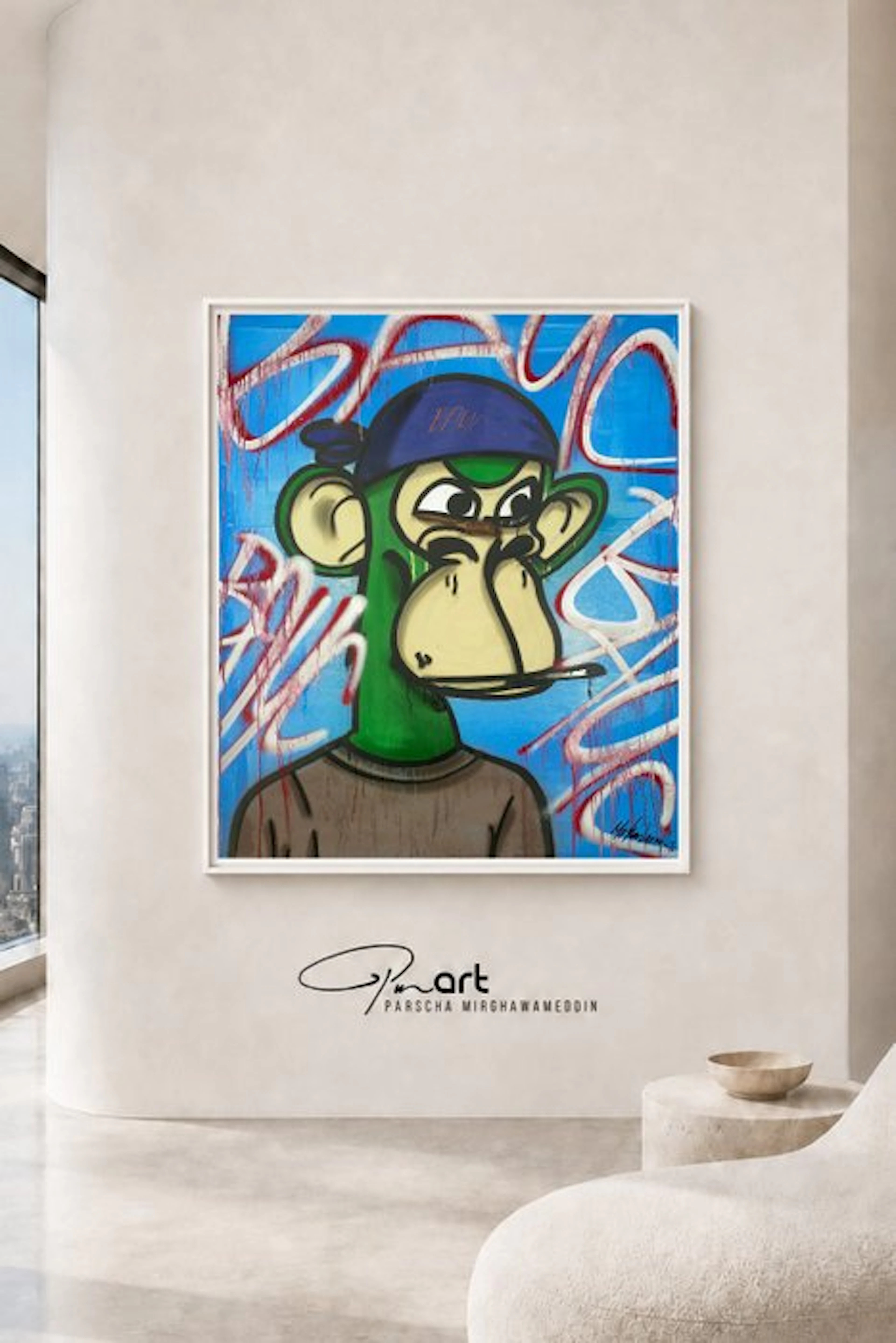 Parscha Mirghawameddin - Bored Ape Yacht Club - Smoking Ape - XXL