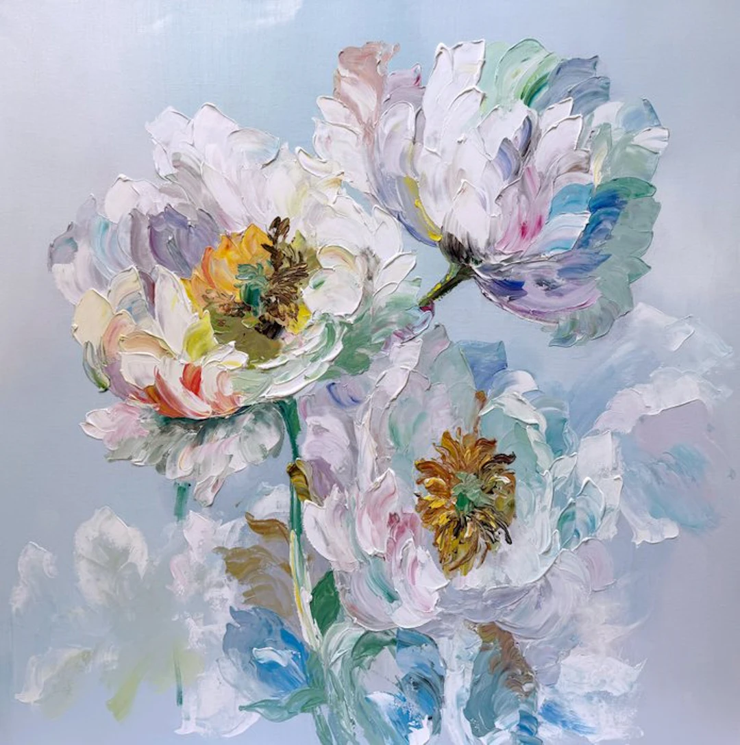 Ekaterina Dzuba (1982) - Trois Pivoines _ format XL