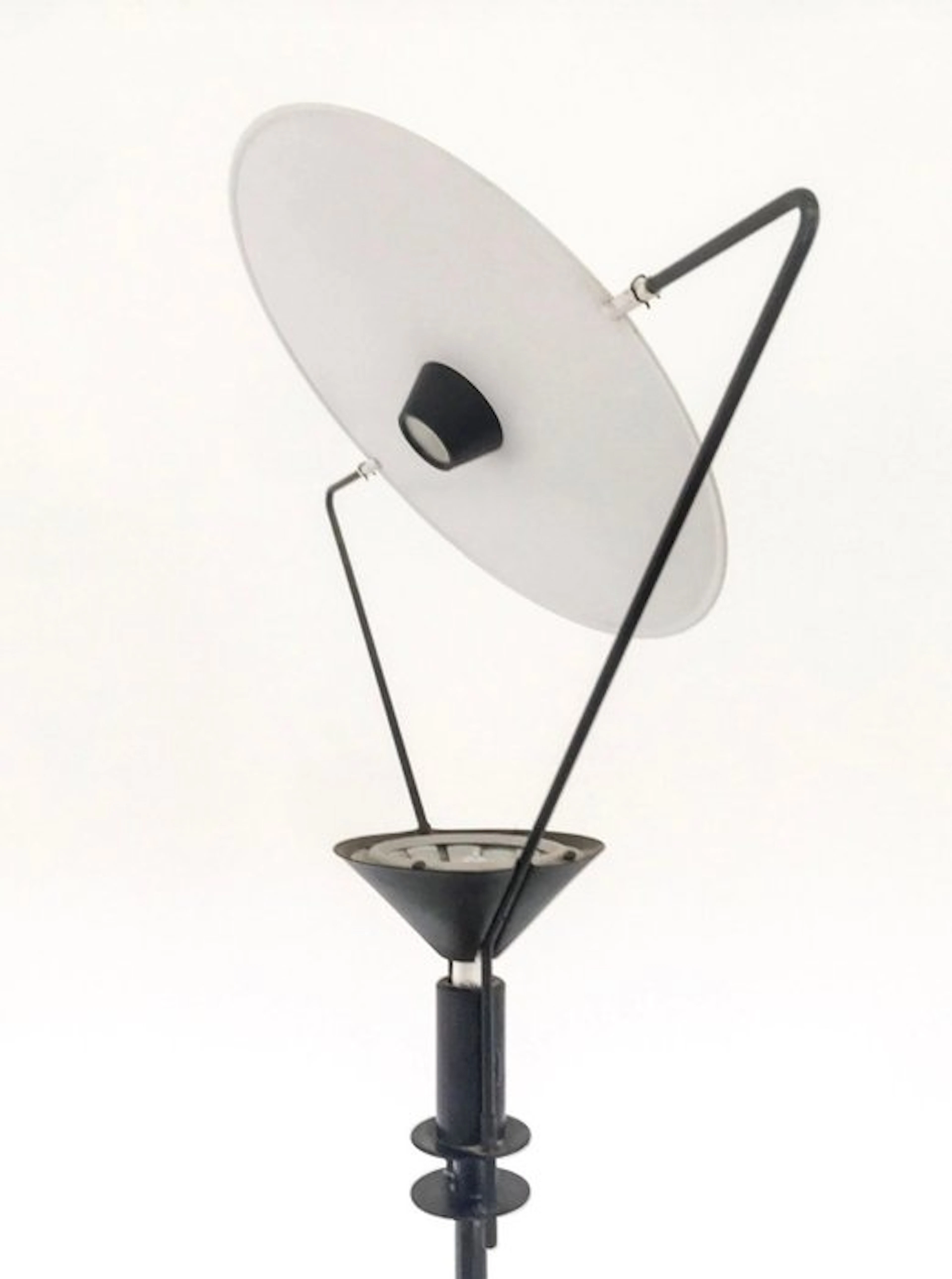 Artemide - Carlo Forcolini - Uplighter floor lamp - Polyphemus - Steel