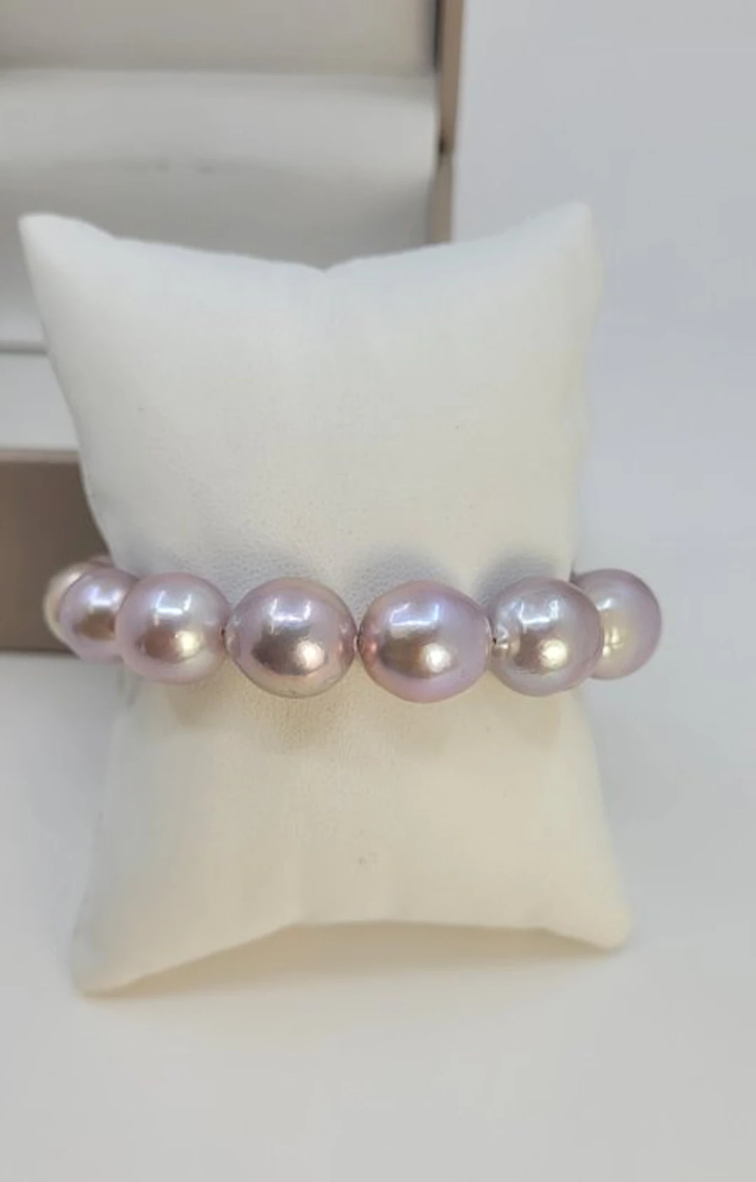 No reserve price - Bracelet 9.5x13.5mm Purple Edison pearls