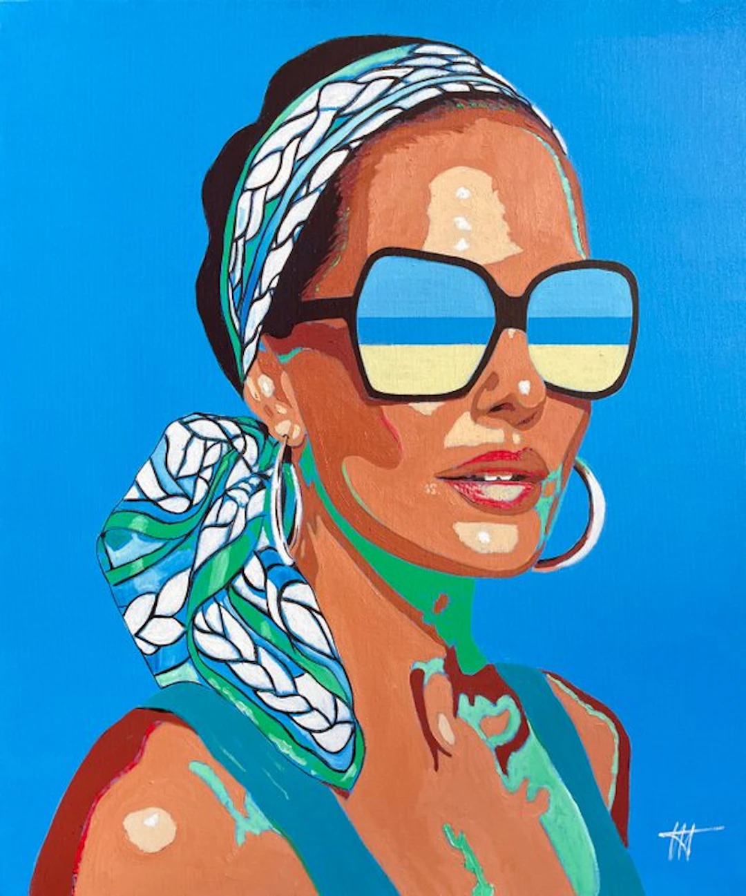 Jean Jacques VENTURINI - Femme à lunette/17