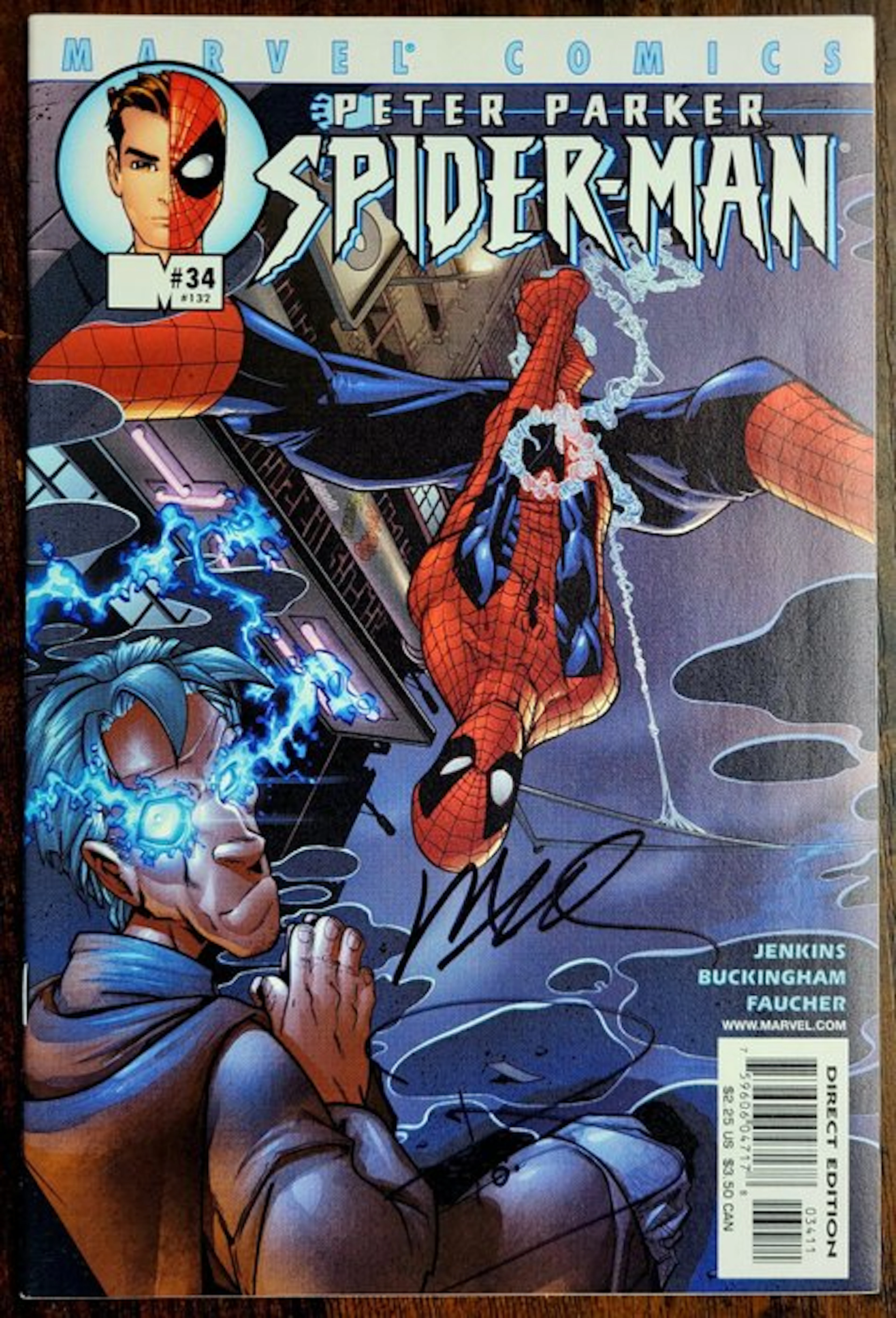 Lots 3 comics signed Spider-Man Vintage 1990-2015...
