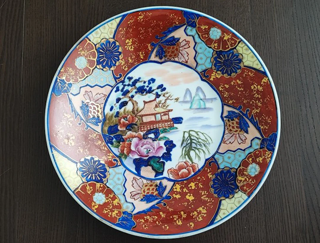 Wall plate - Imari - Clay - 1850 Large