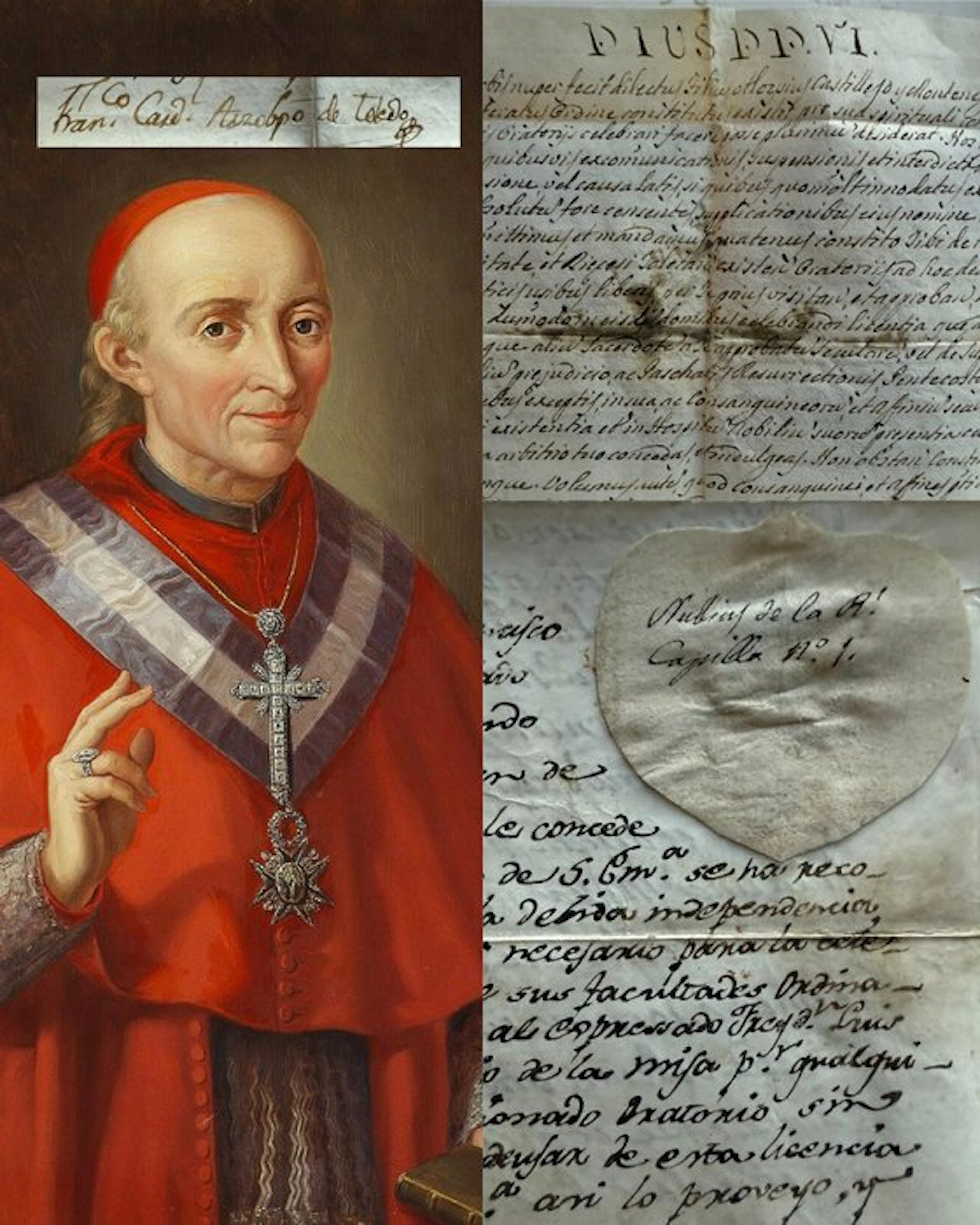 Francisco de Lorenzana - Firma Manuscrita / Privilegio-Castillejo - 1790