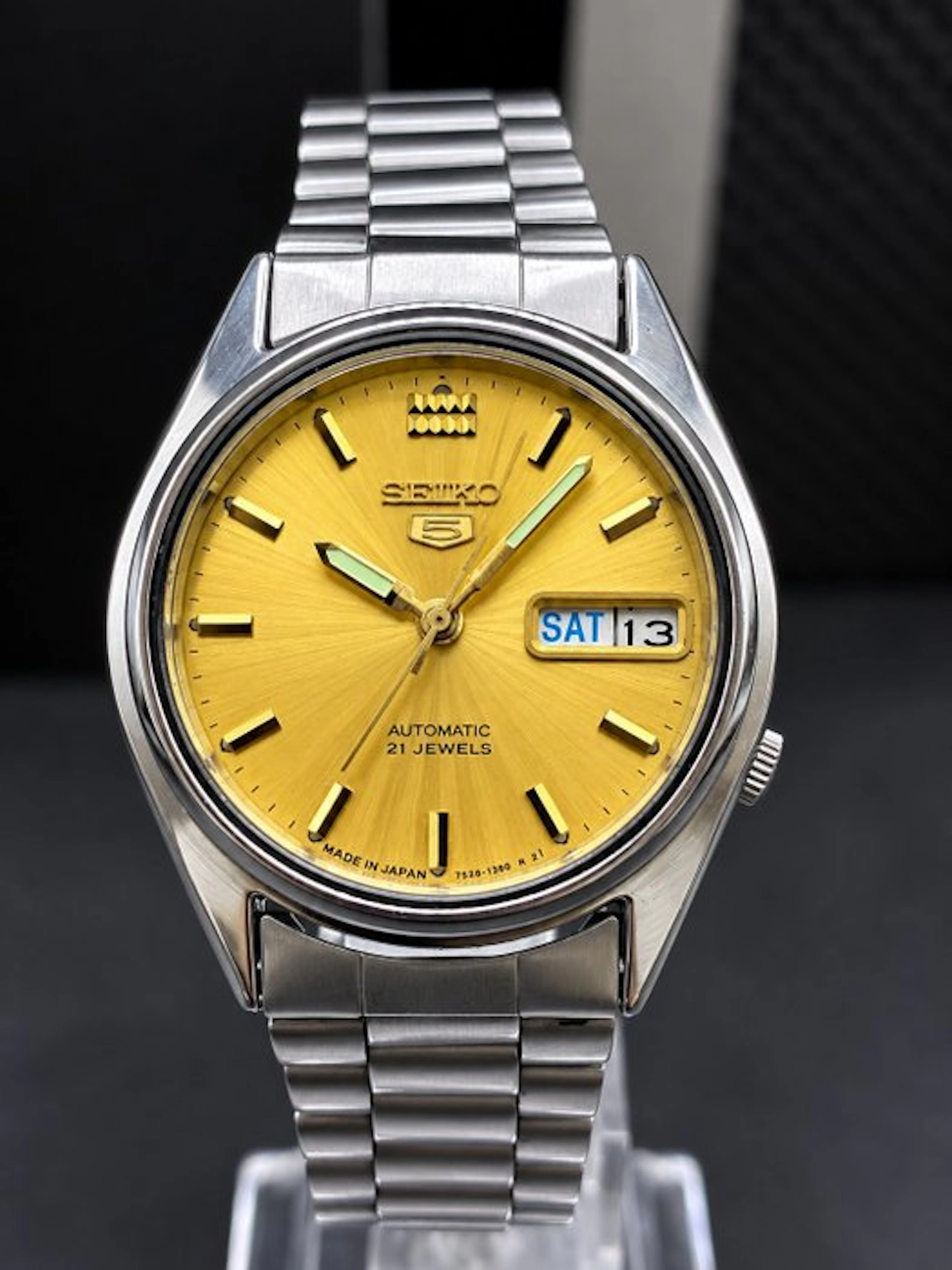 Seiko - seiko 5 Golden Sunburst Dial - No reserve price - Unisex - 1980-1989