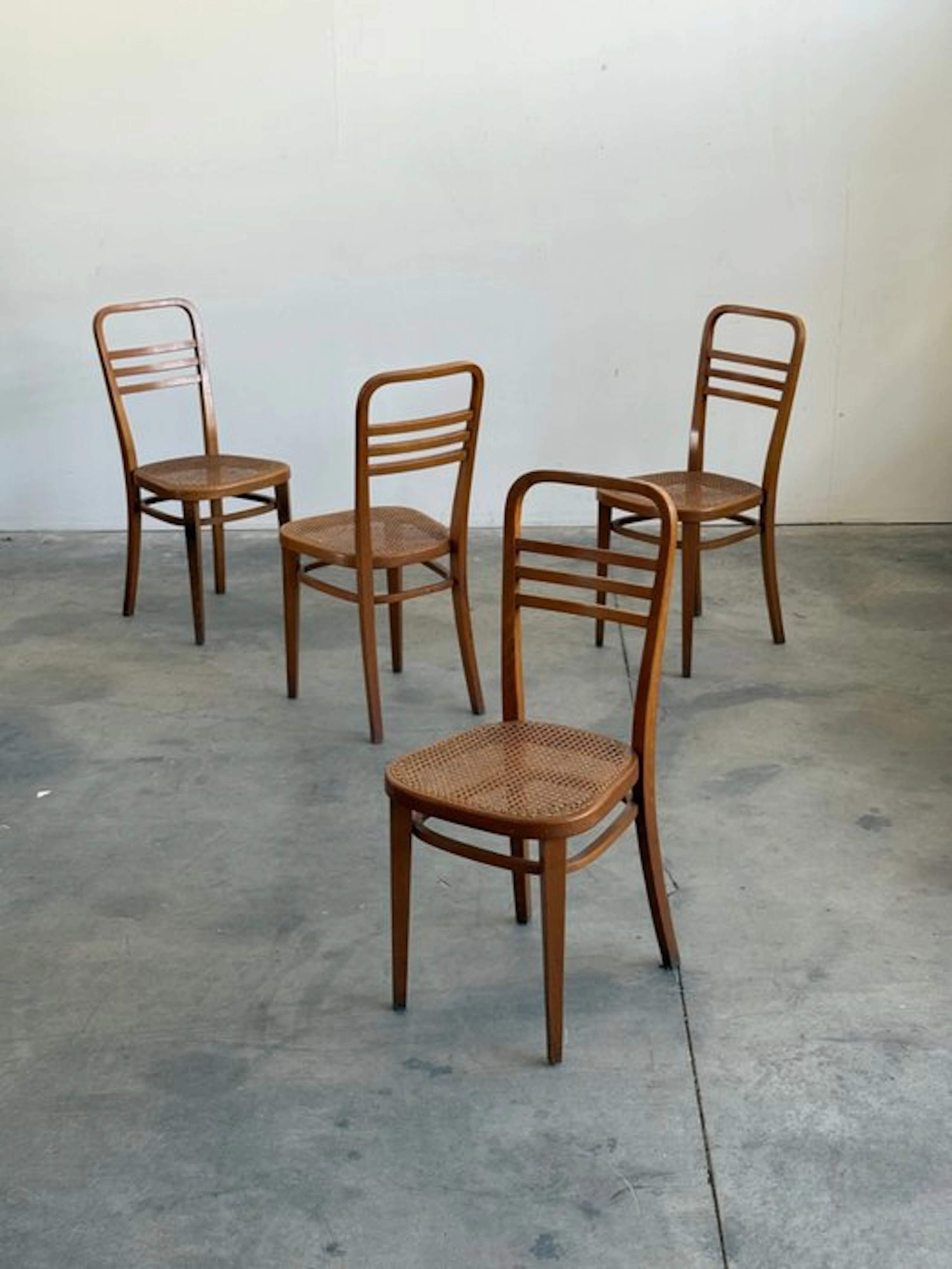 Thonet - Chair (4) - Wood - Rare