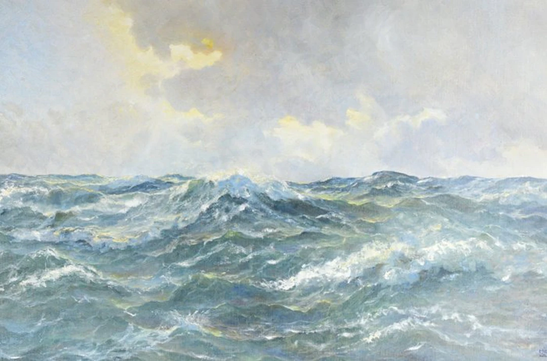 Meeuwis van Buuren (1902-1992) - Groot formaat Zeegezicht
