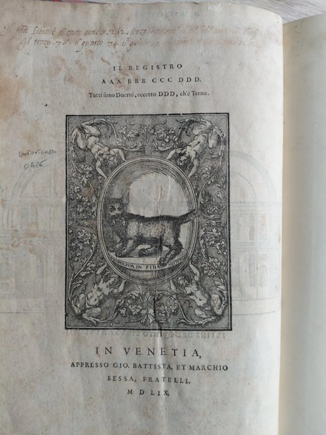 Sebastiano Serlio - Quinto Libro d' Architettura - 1559