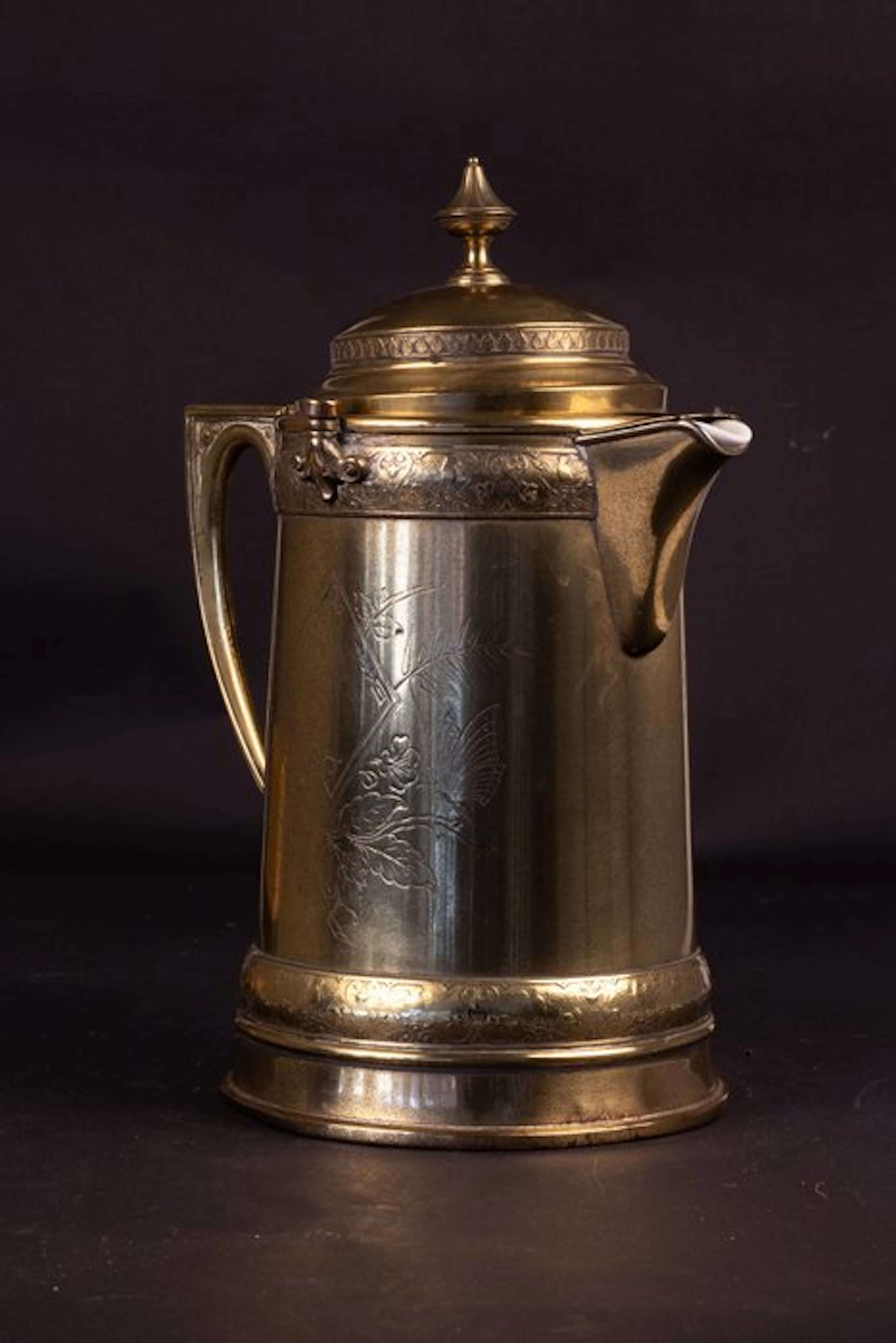 WMF - Ewer - Cast brass - double-walled ice water pitcher.