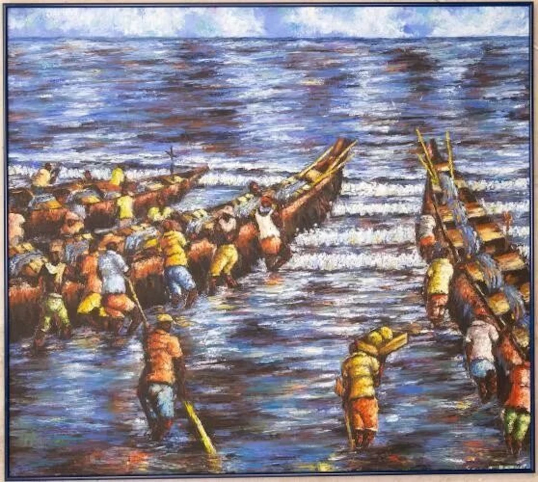 Eric Borketey "fishermen to sea" - Ghana.