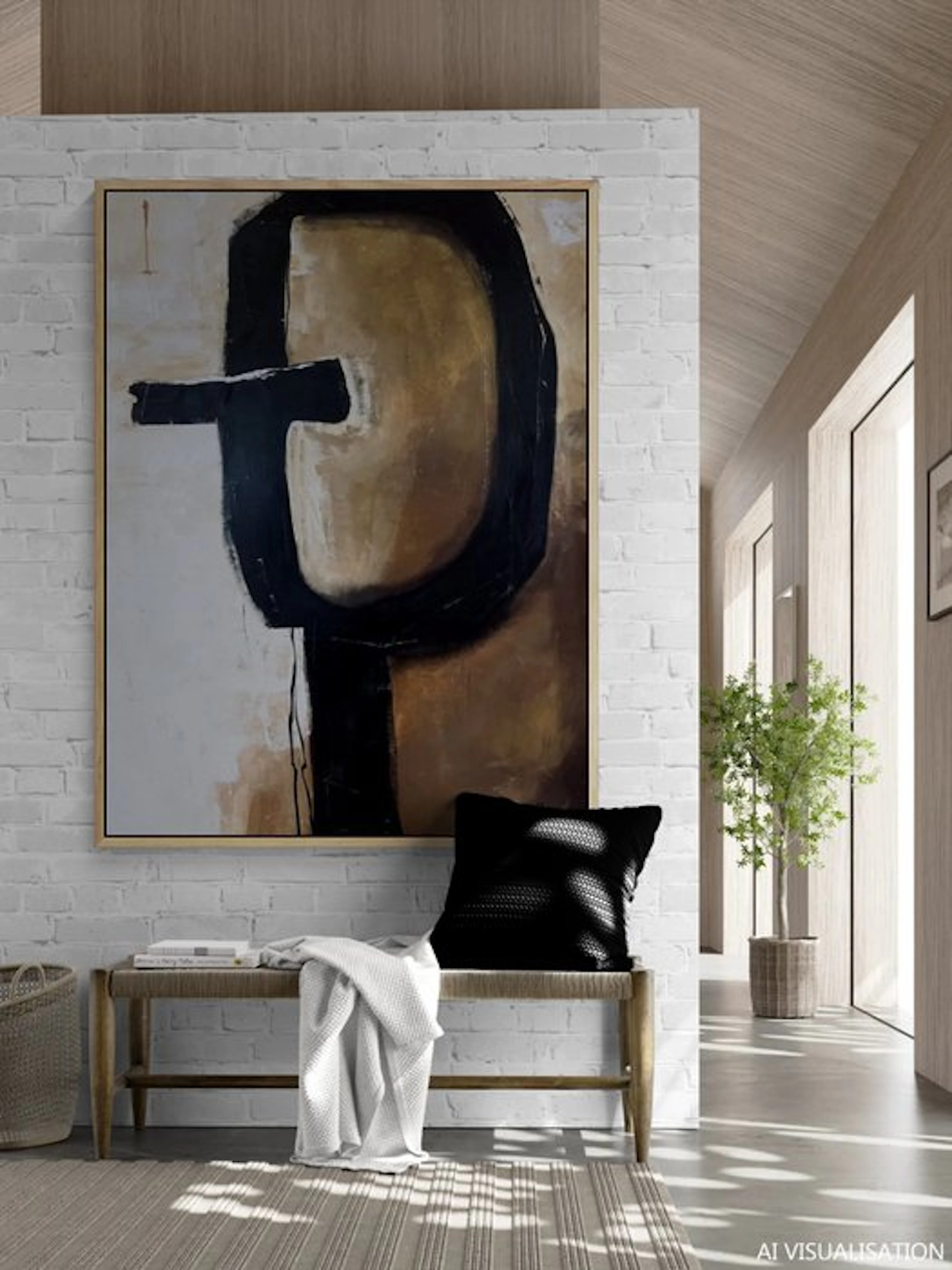 Jane Grieco - Le Seuil Intérieur - Tableau, unique, format XXL.