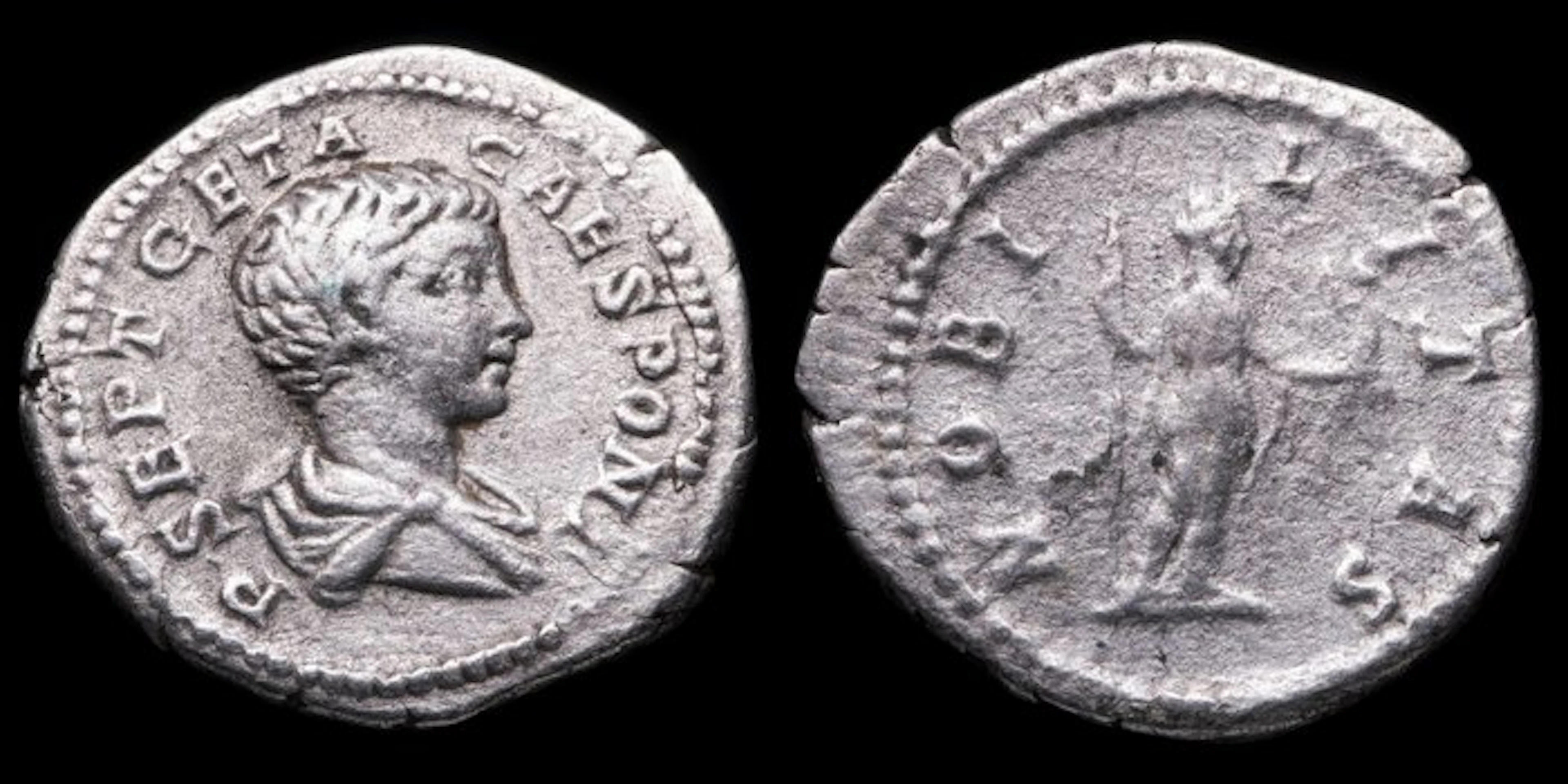 Roman Empire. Geta (AD 209-211). Denarius NOBILITAS (No reserve price)