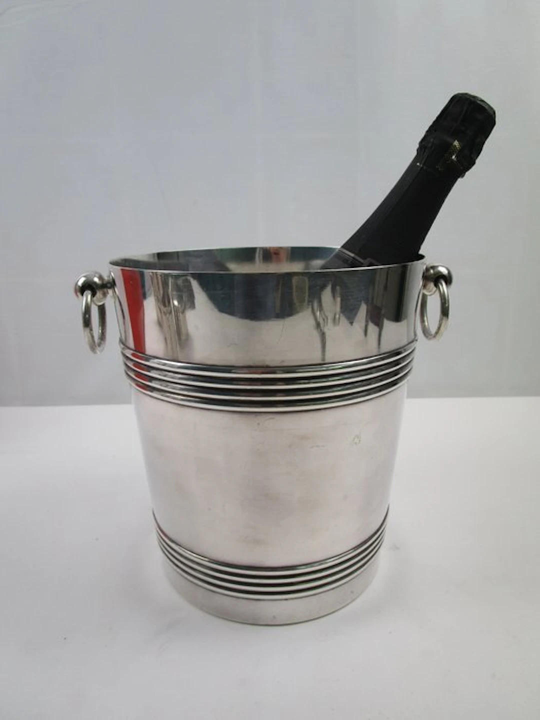 Christofle Paris - Wine cooler - antique sparkling wine...