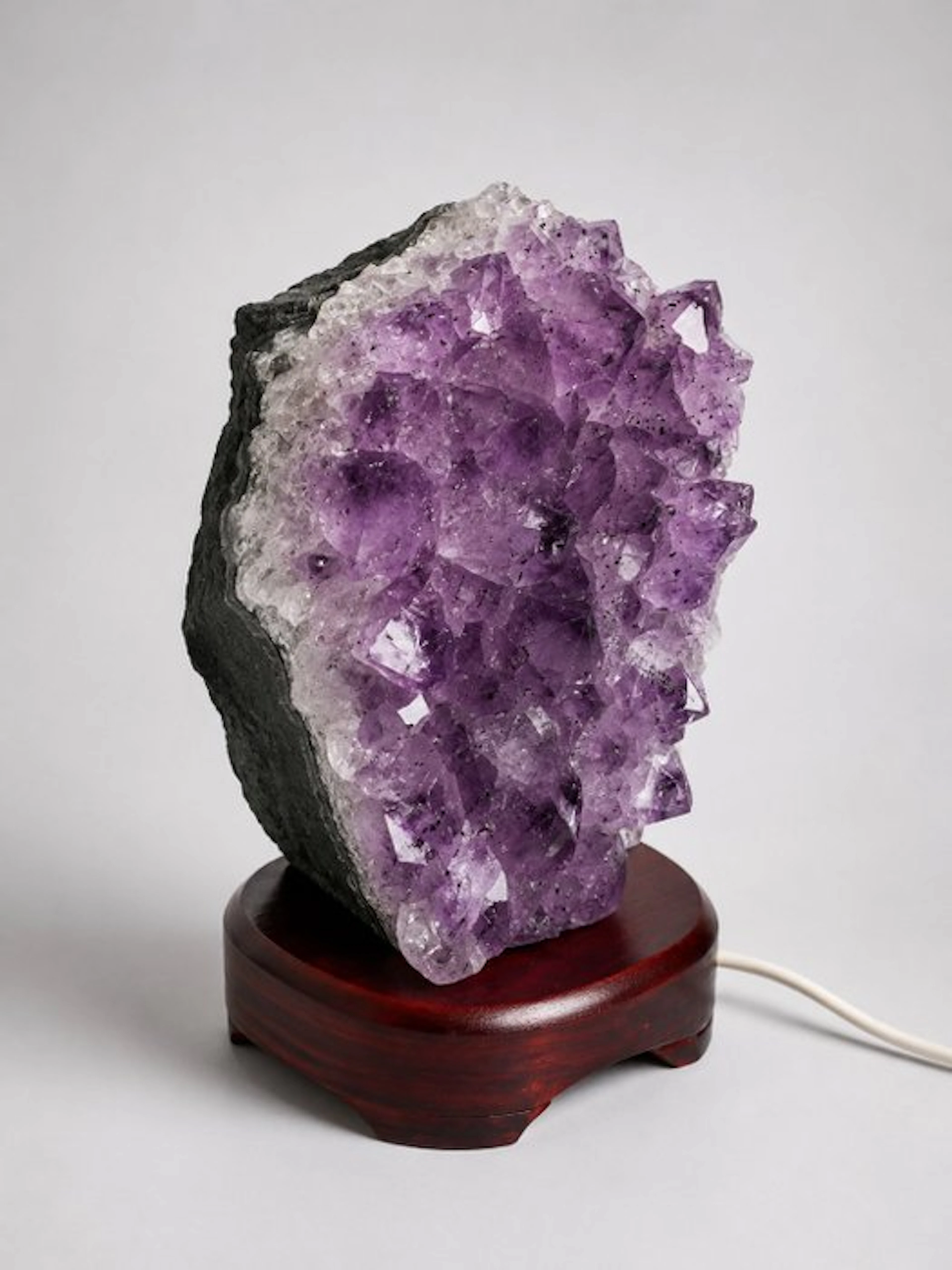 Table lamp - Design - Amethyst - Natural Crystal - Mood lighting