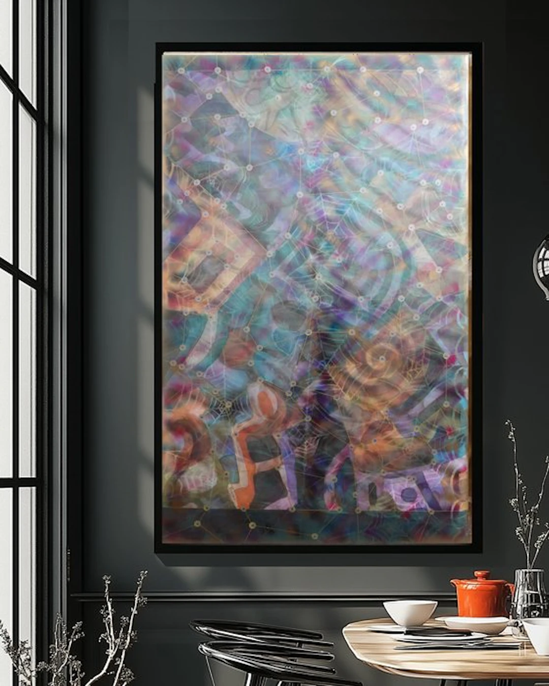 Ksavera - Pearlescent A1452 - abstract painting on XXL canvas