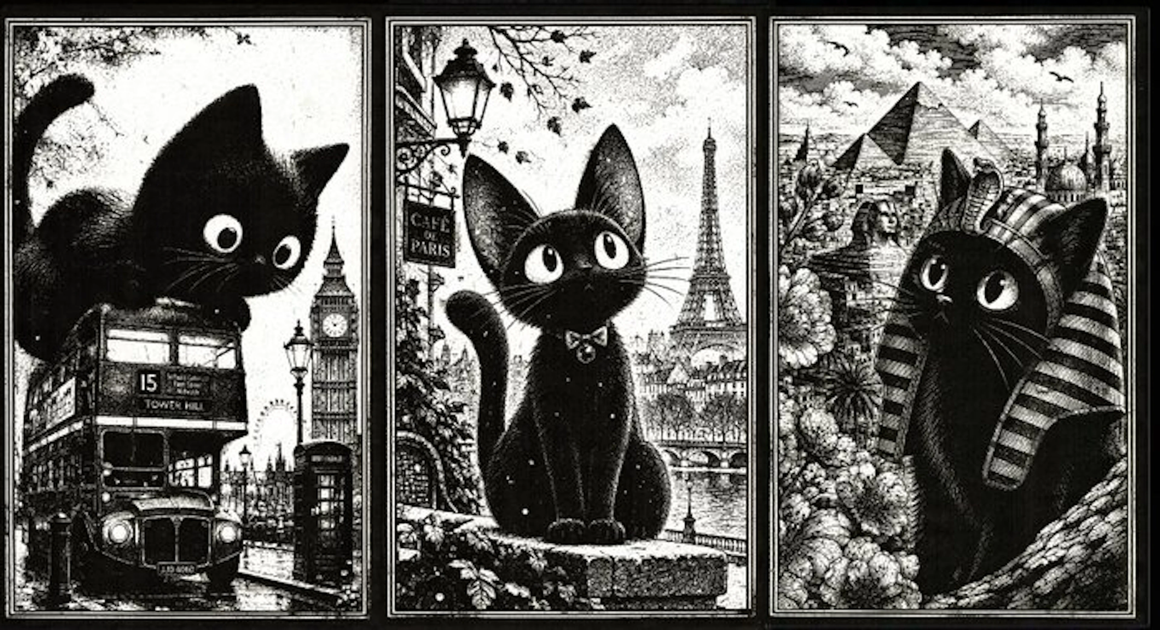 Æ (XX-XXI) - Set of 3 – “Jiji: Three Cities