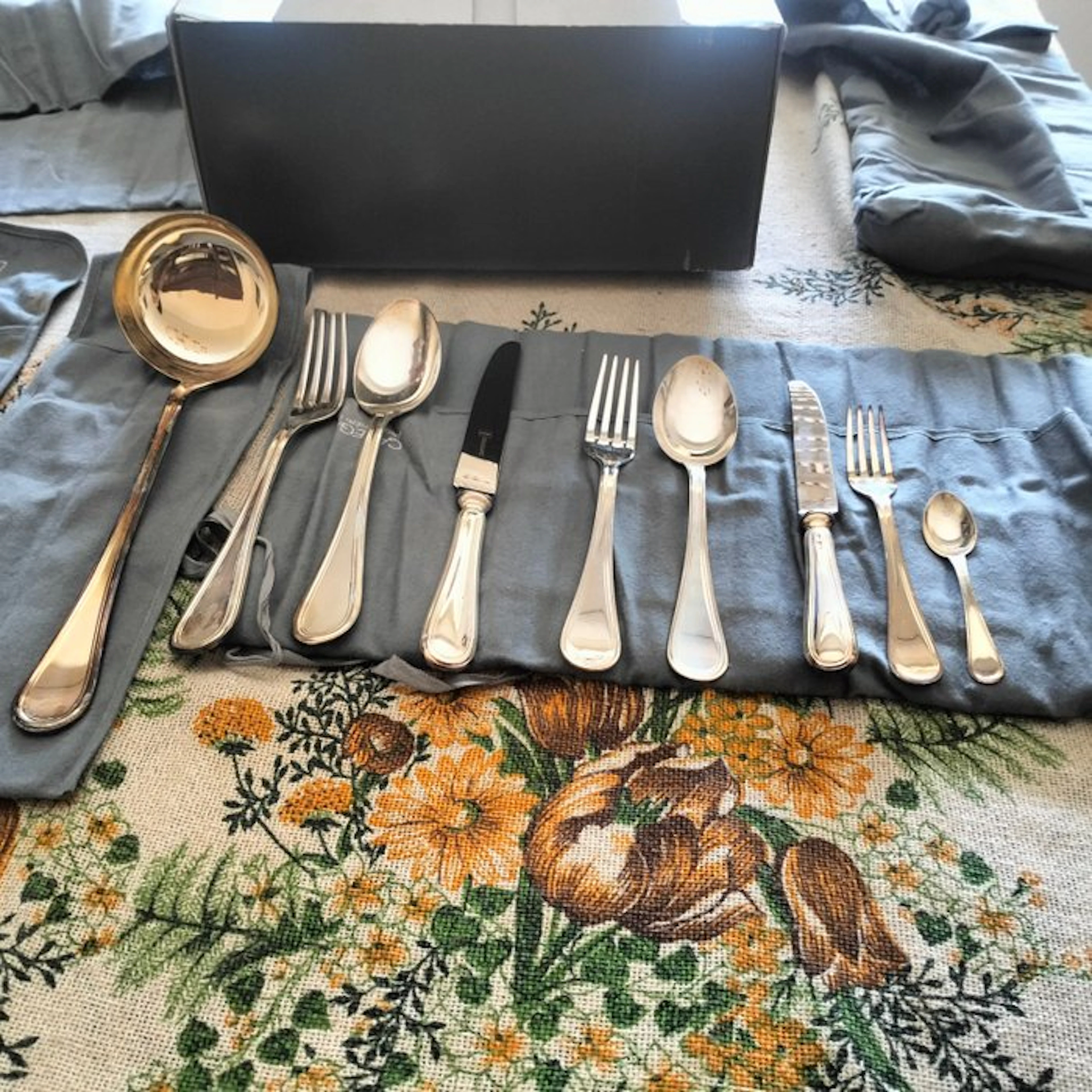 Calegaro - Cutlery set for 12 (12) - .800 silver