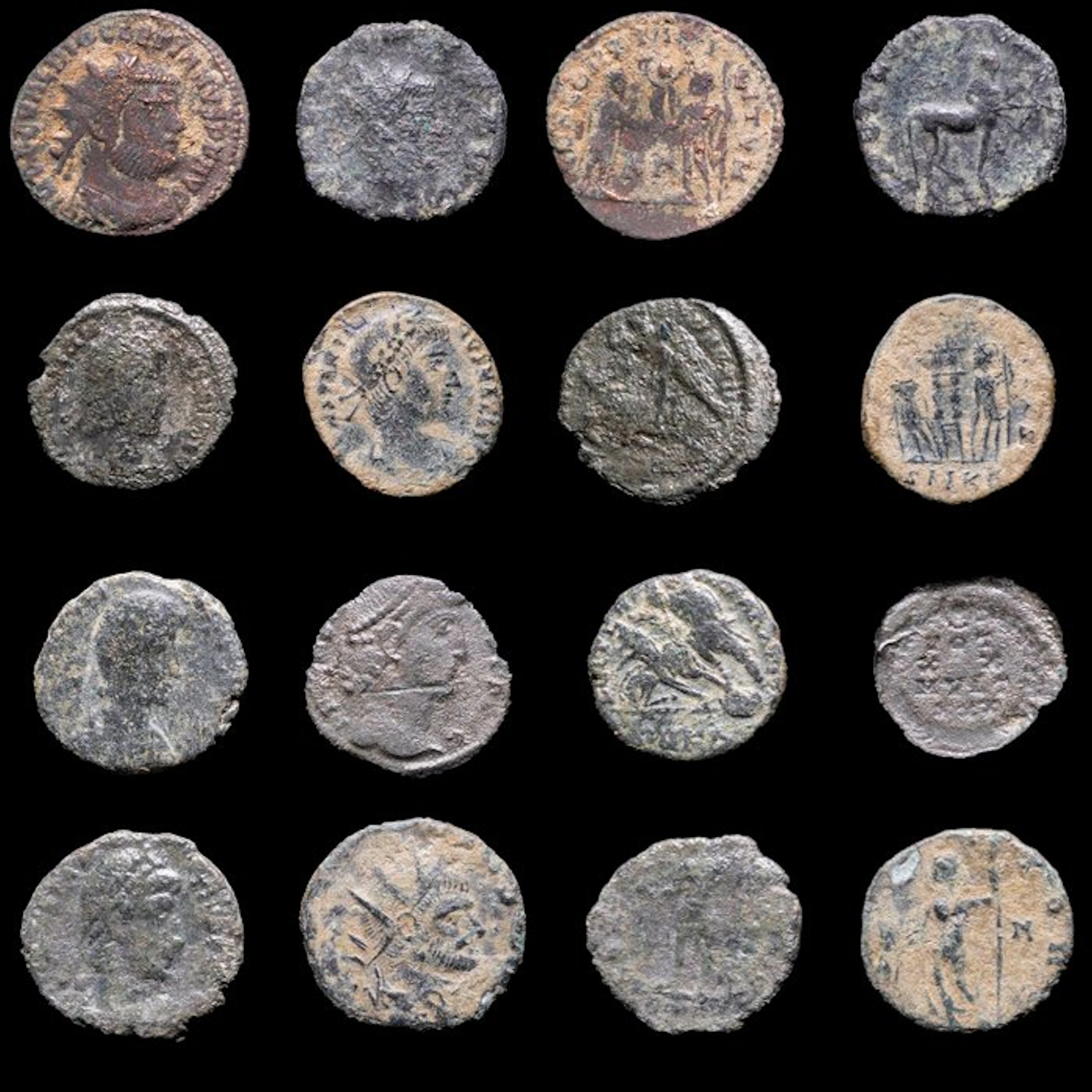 Roman Empire Roman Empire Lot of 8 coins minted between...