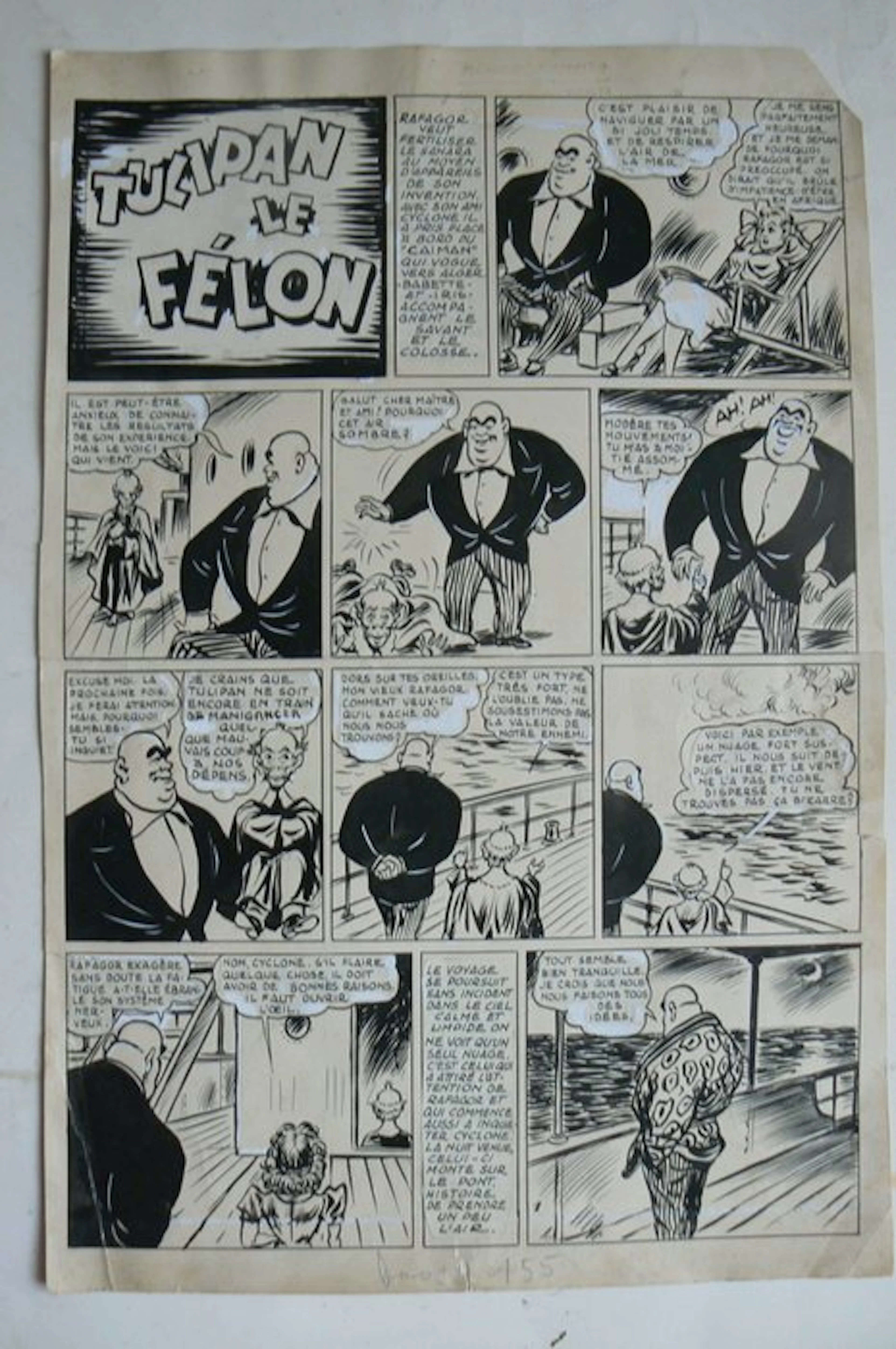 Cossio, Carlo - 1 Original page - Cyclone l'homme atomique n°10