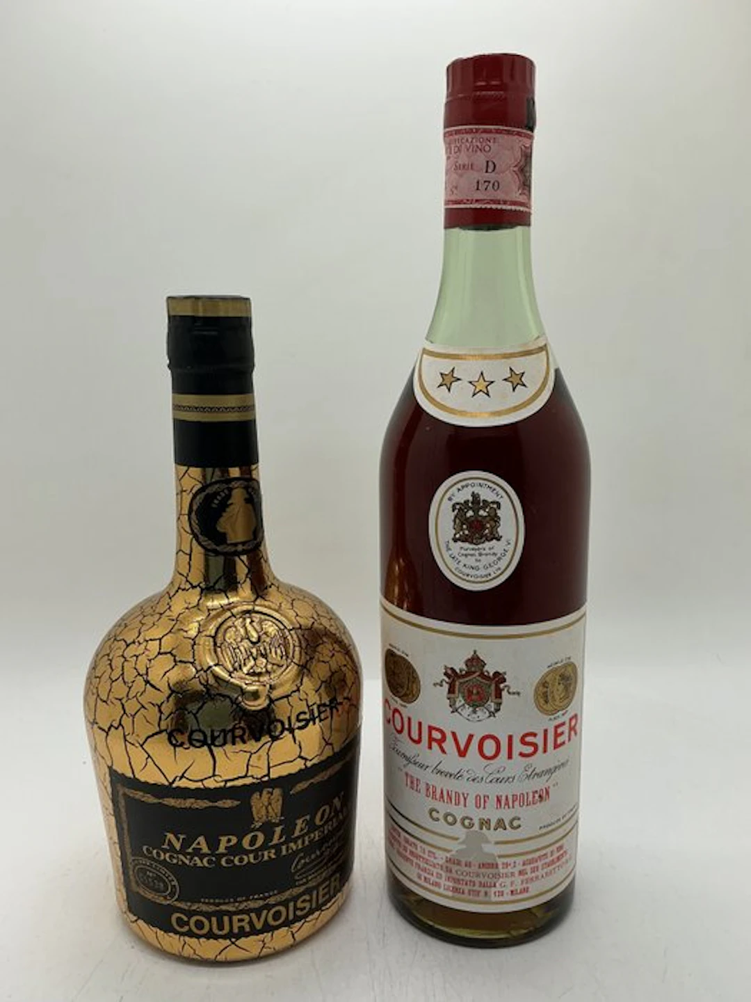 Courvoisier - 3 Star + Napoleon Cour Imperiale - b