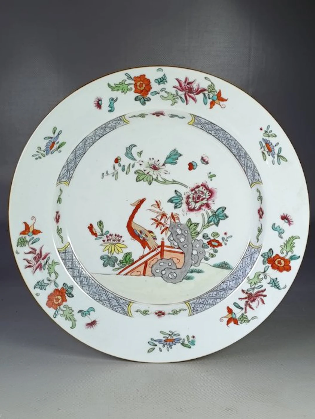 samson - Plate - Hard porcelain, polychrome enamels on the glaze.