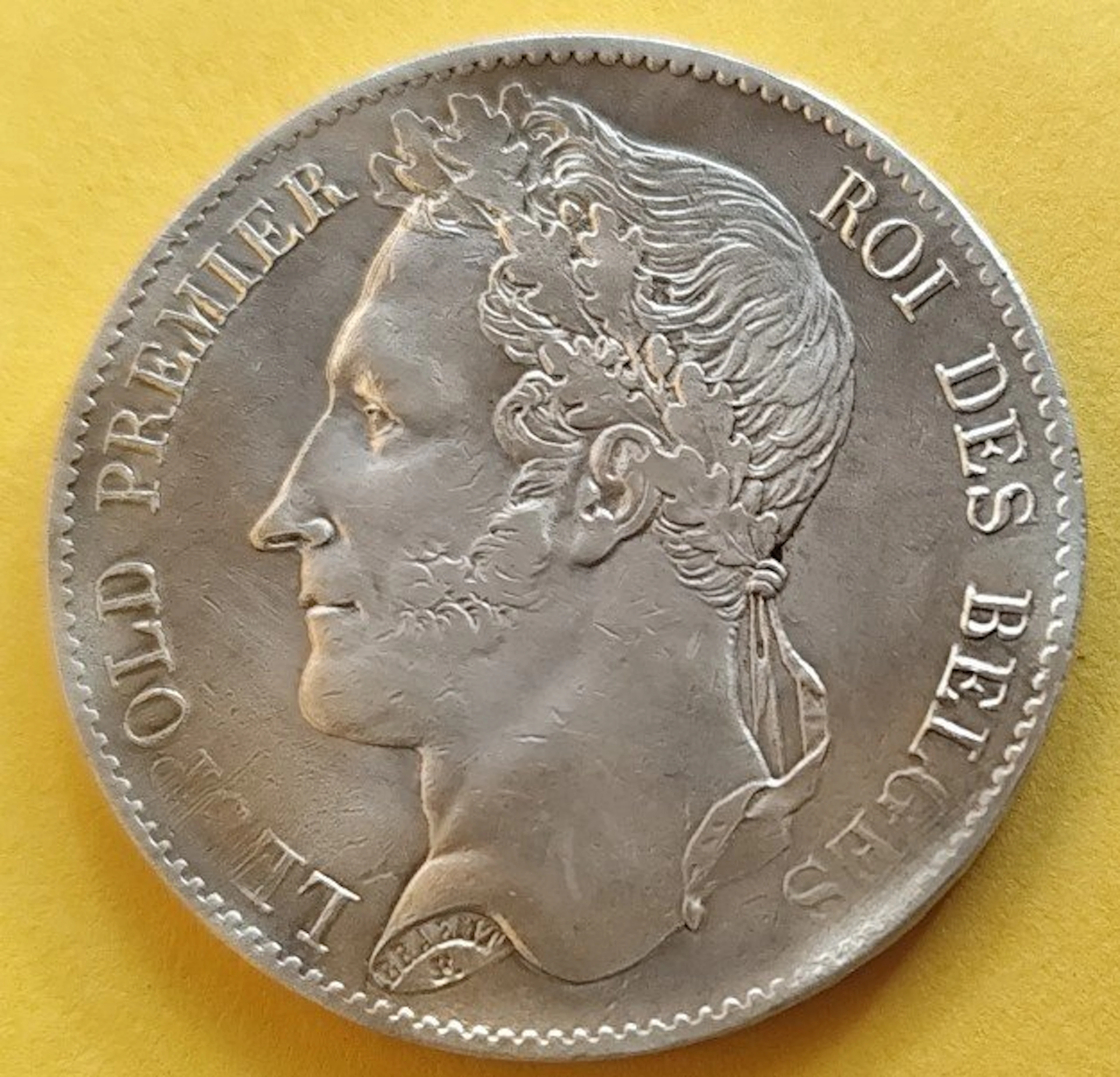 Belgium. Leopold I. 5 Francs 1849 (No reserve price)