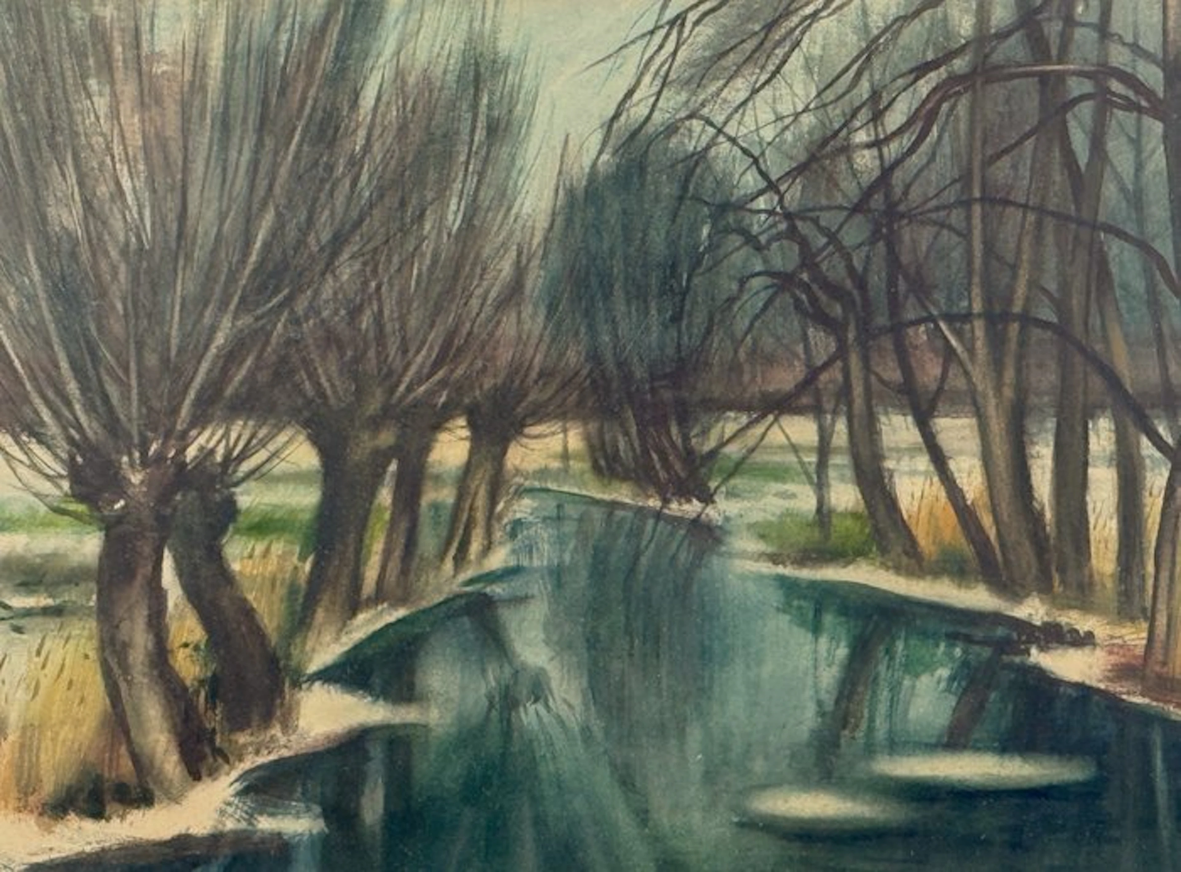 Hermann Fischer-Roloff (1917-1988) - Bachlauf im Spiegellicht