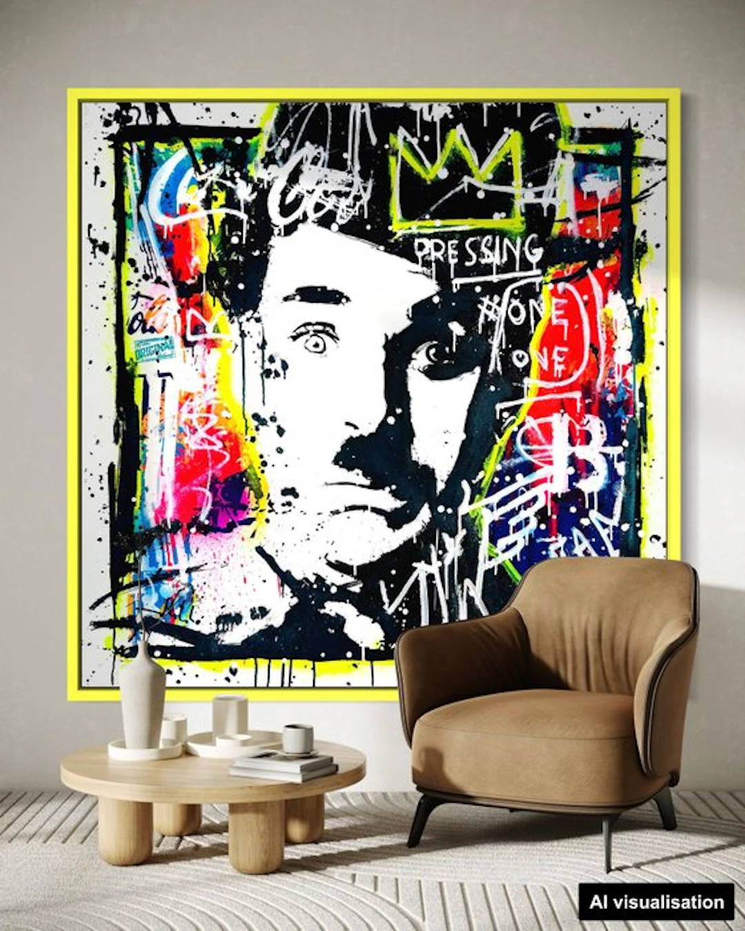 Mikko - Charles Chaplin Eyes On Camera - XL [Unq 1/1]