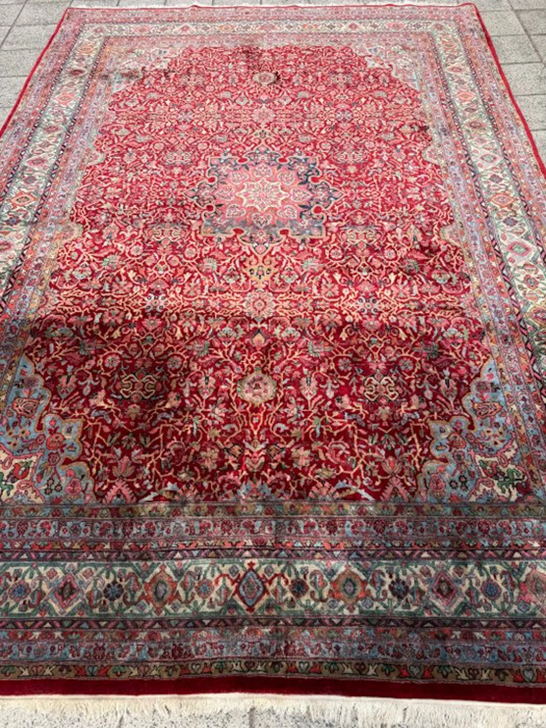 Indo Design rug - cleaned - hand-knotted - wool - Carpet - 356 cm - 250 cm