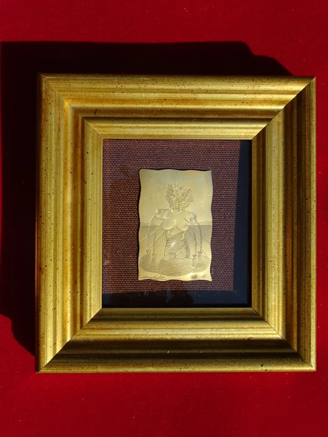 Salvador Dali (1904-1989) - Relief, Venus, 24k gold finished - 16 cm - Silver