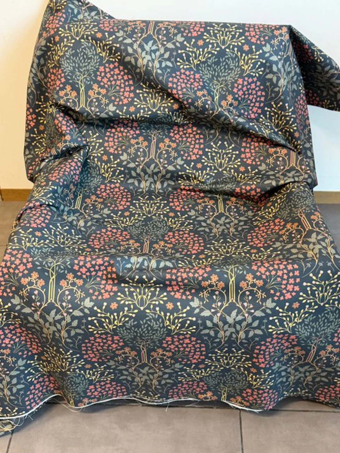Cotton upholstery fabric GCFabrics – Botanical floral...