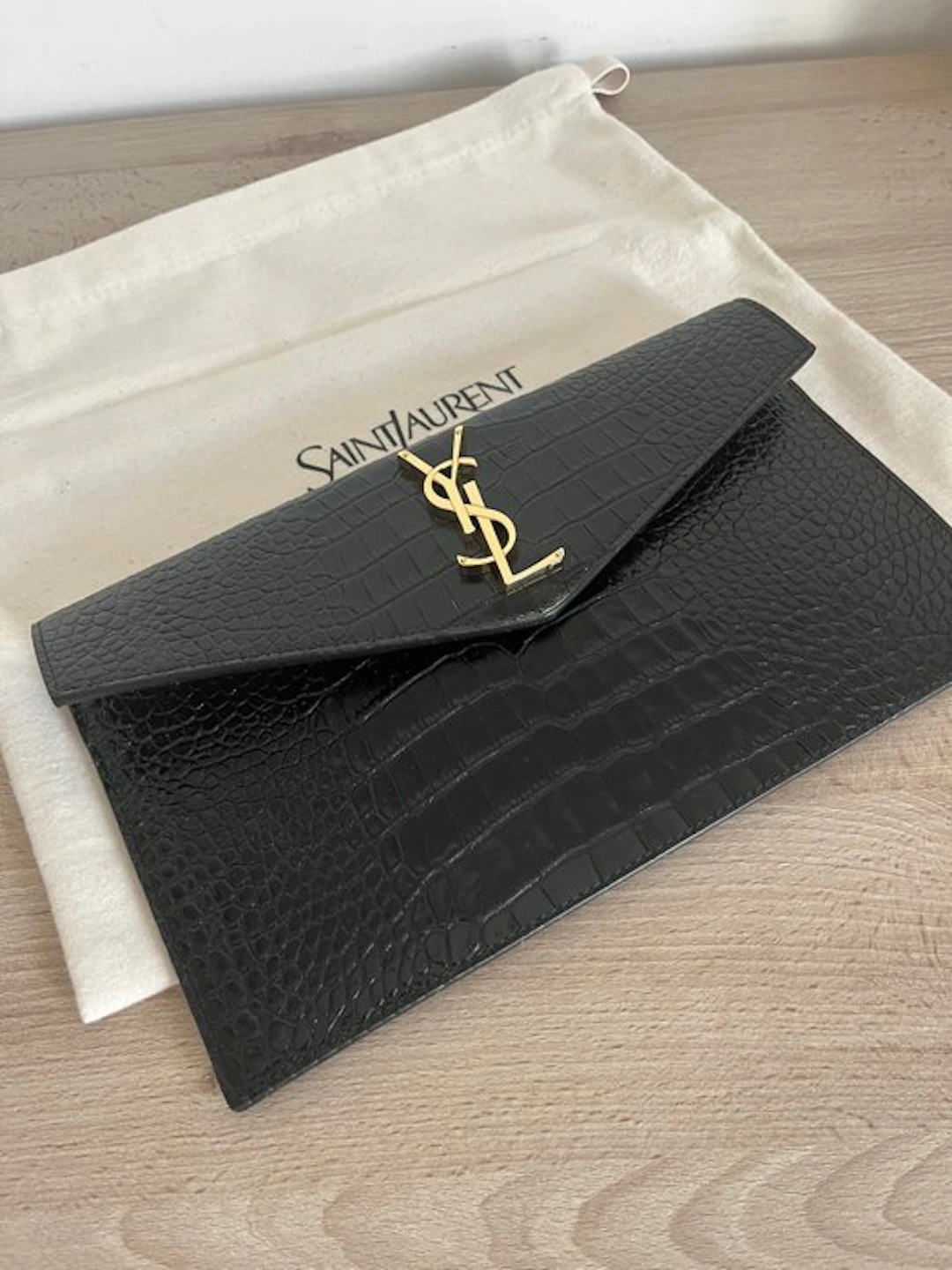 Saint Laurent - Uptown In Pelle Godfrata Grain De Poudre - Handbag