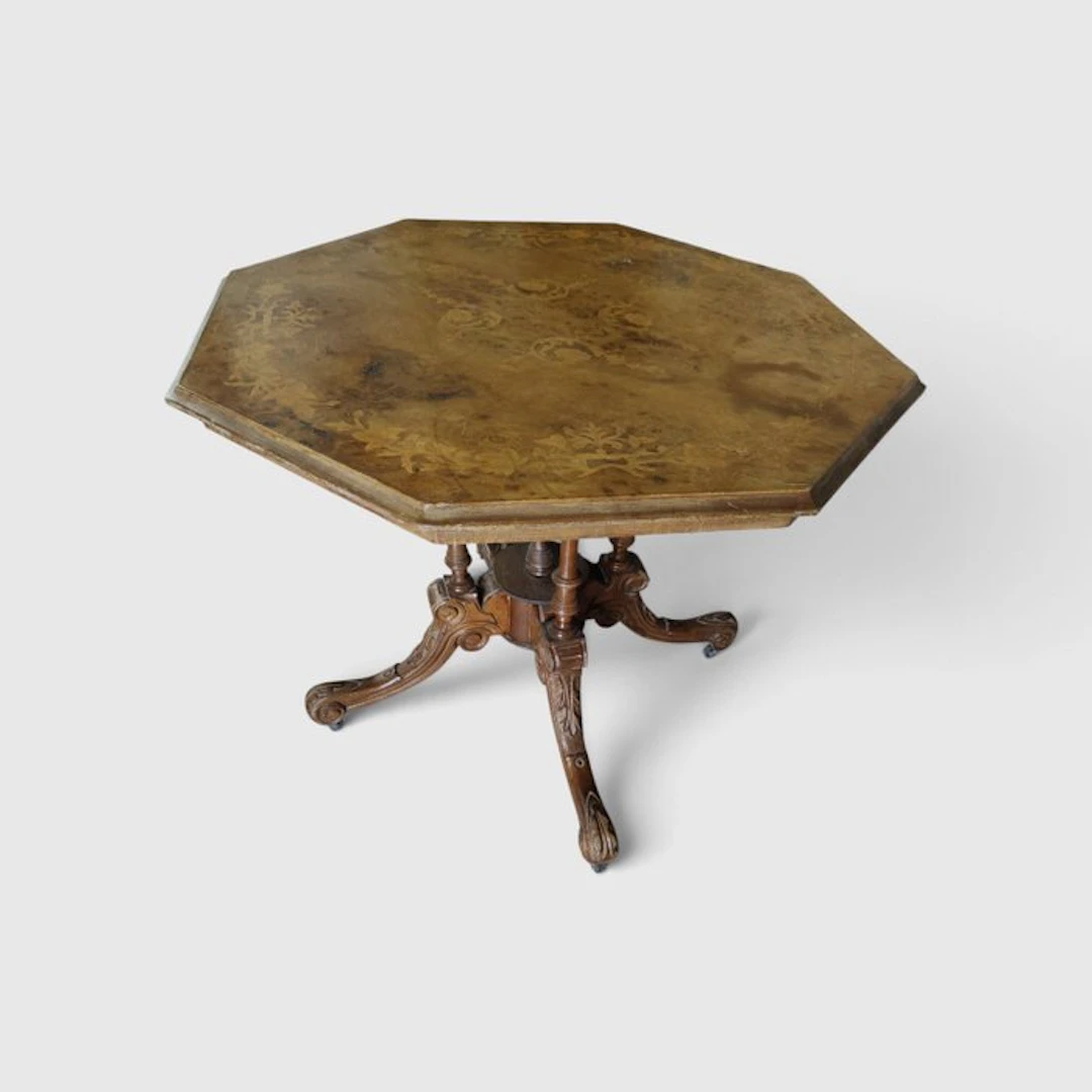 Table - Walnut - Victorian octagonal