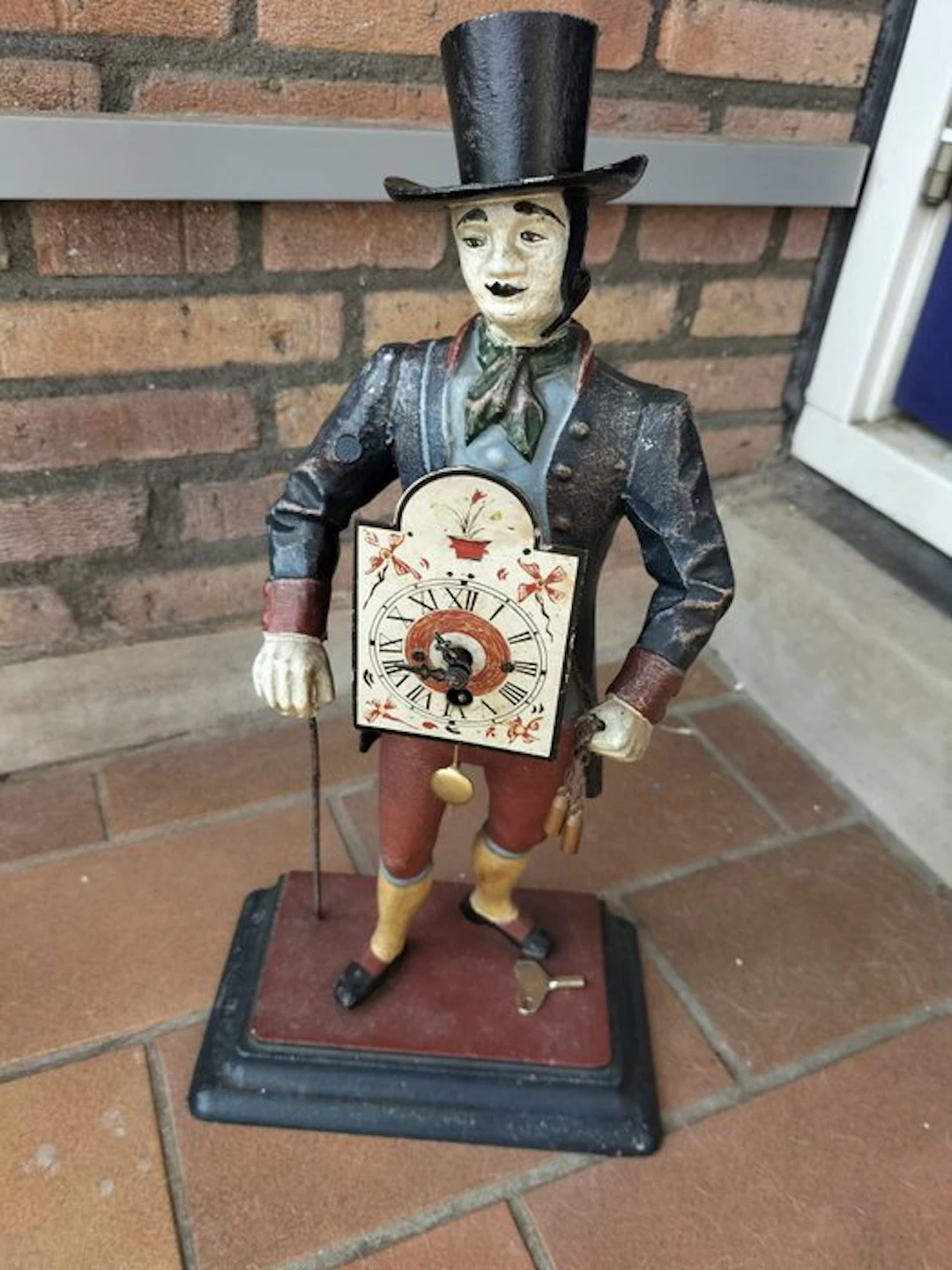Clock-peddler table clock - Iron, Metal - 1960-1970