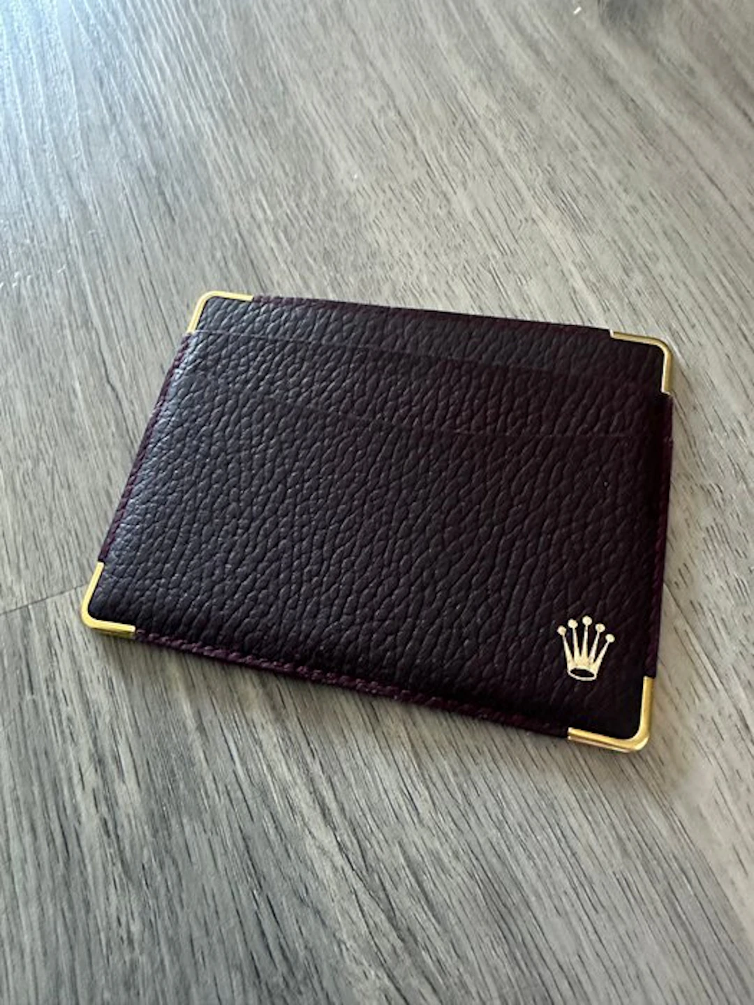 Rolex - Brown “reliëf” - credit card Holder - New