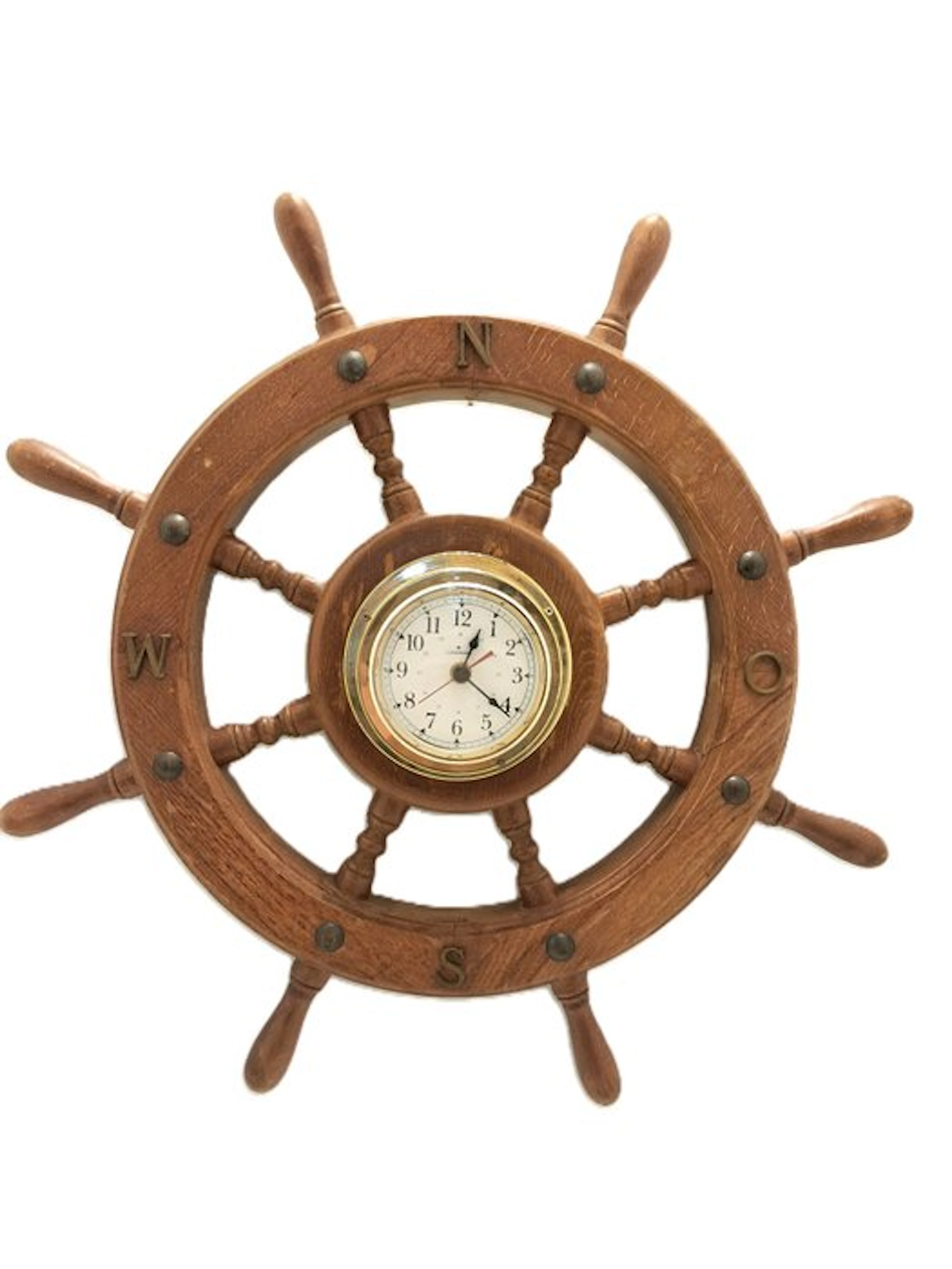 Steering device - Wood, Brass - Ship wheel 62 cm