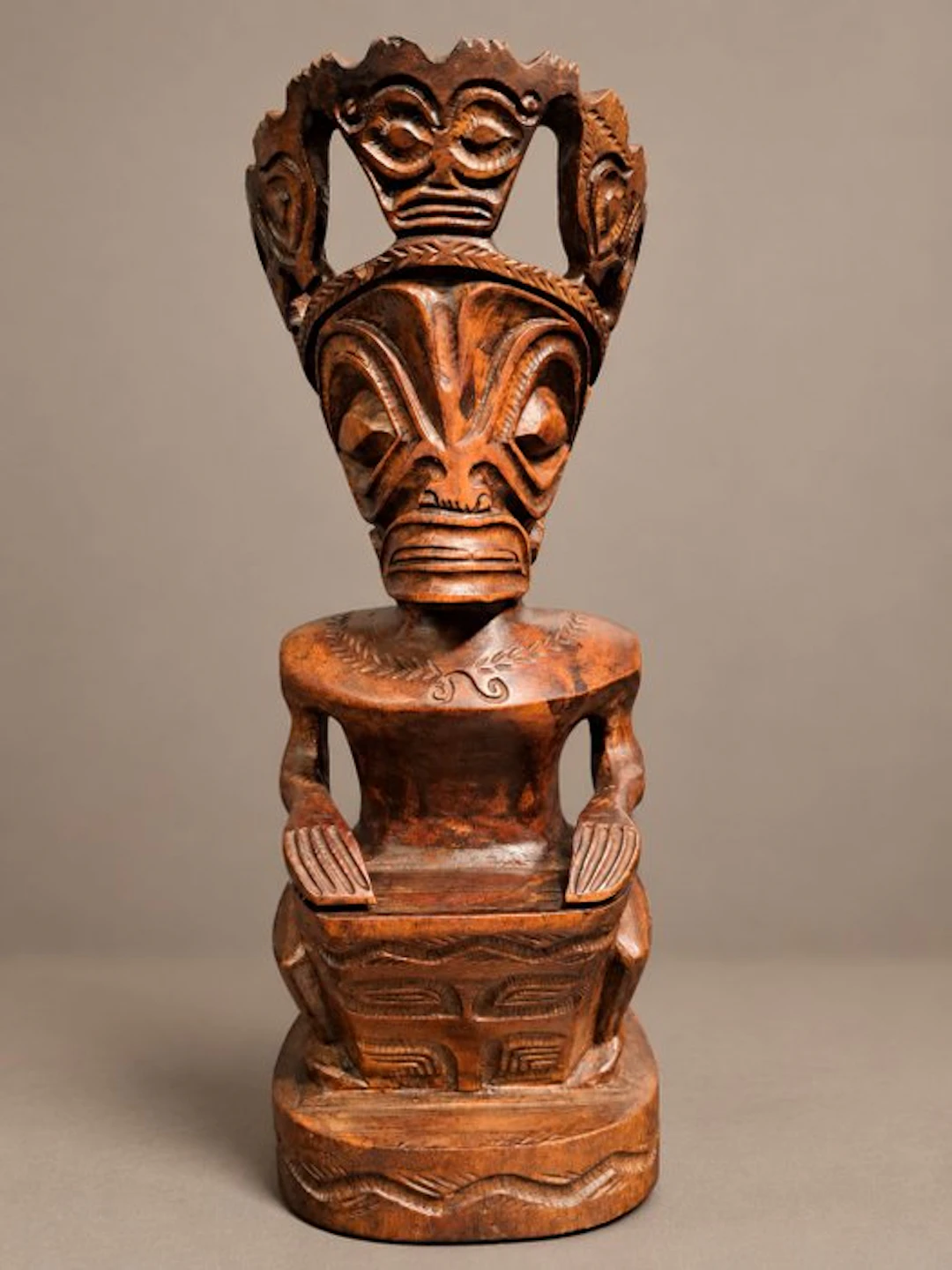 Prachtig Tiki beeld - Statue - Tiki - French Polynesia (No reserve price)