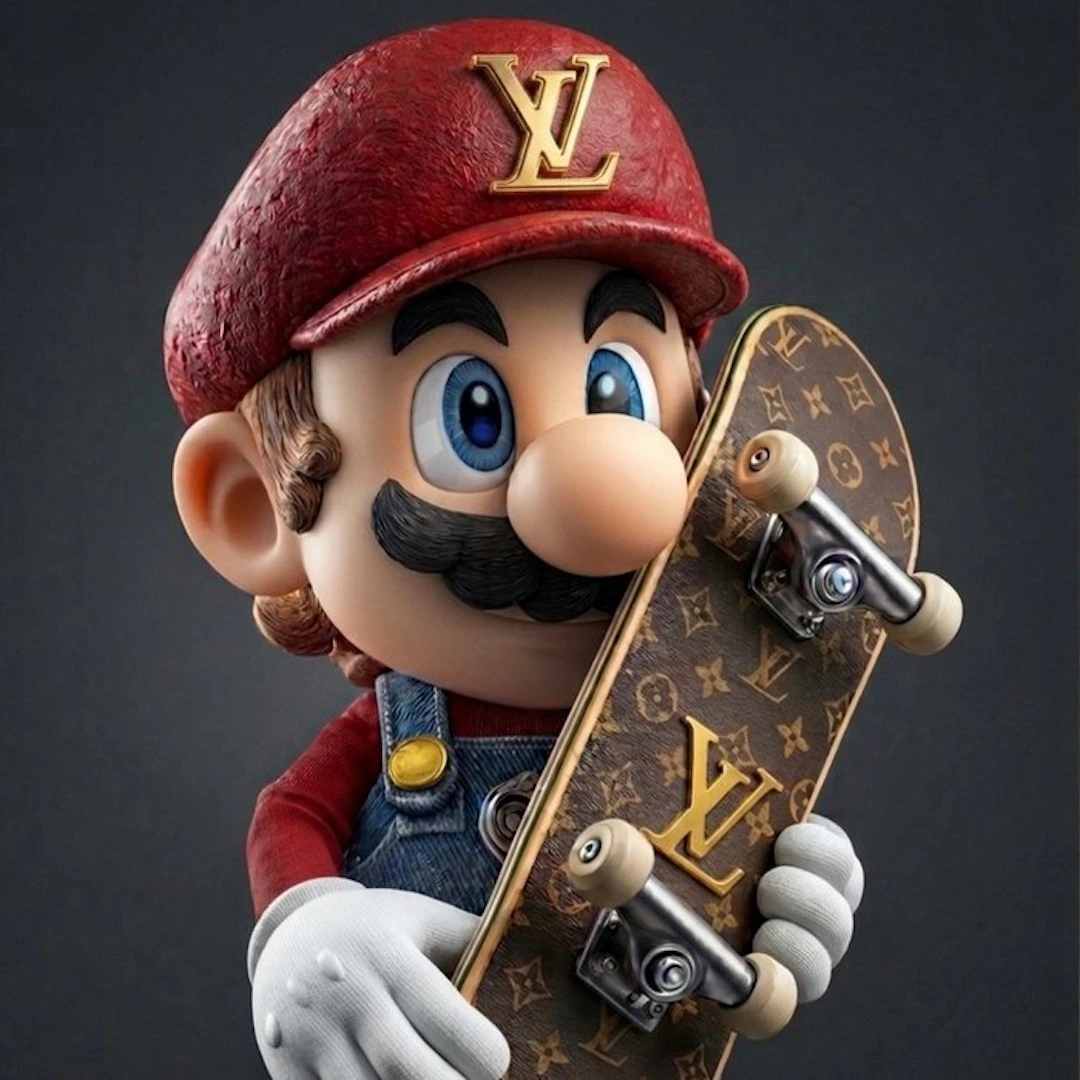 FRIDA (1982) - Super Mario Bros in Louis Vuitton | Tela XXL